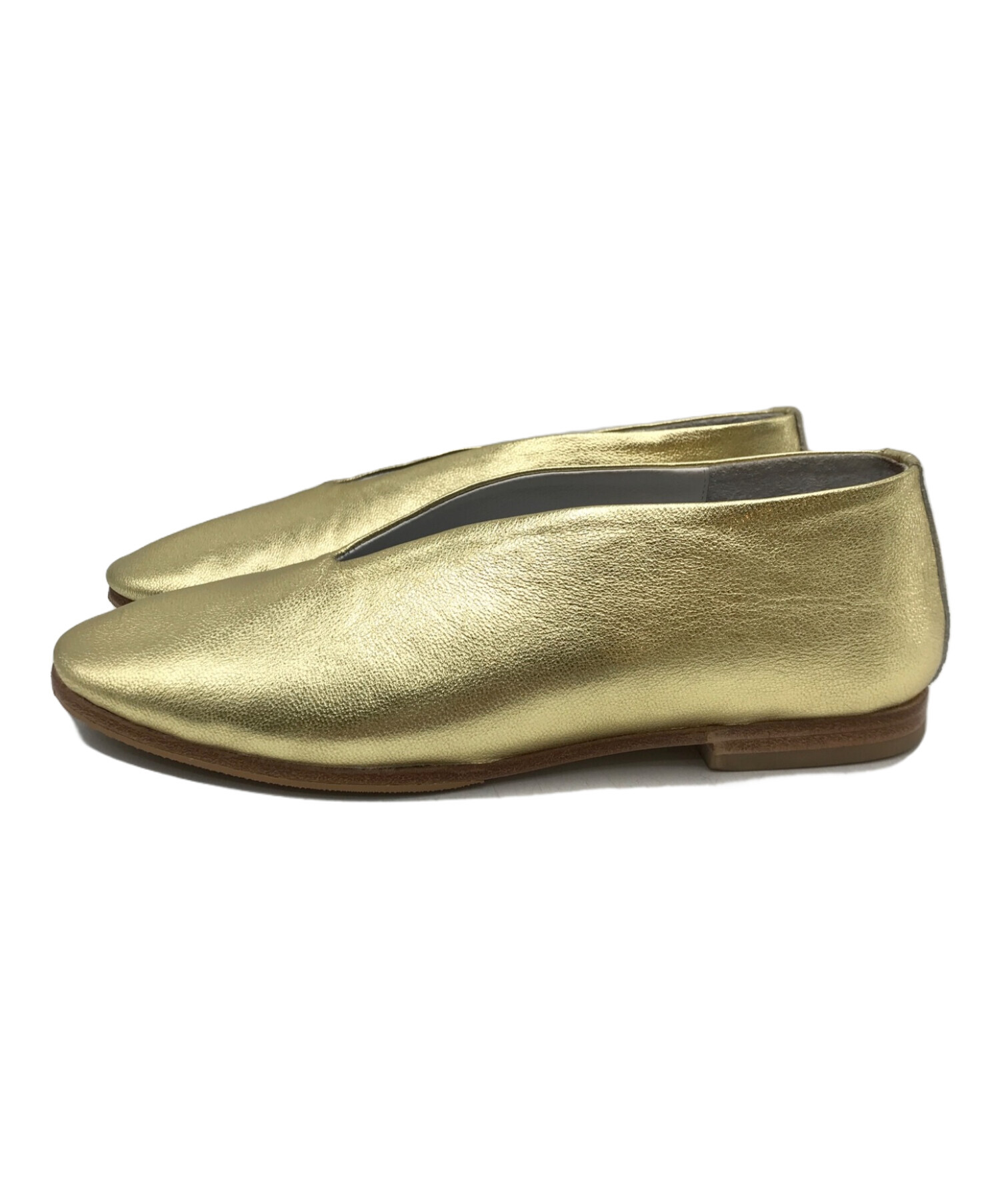 中古・古着通販】SUI (スイ) V ballet shoes ゴールド サイズ:3