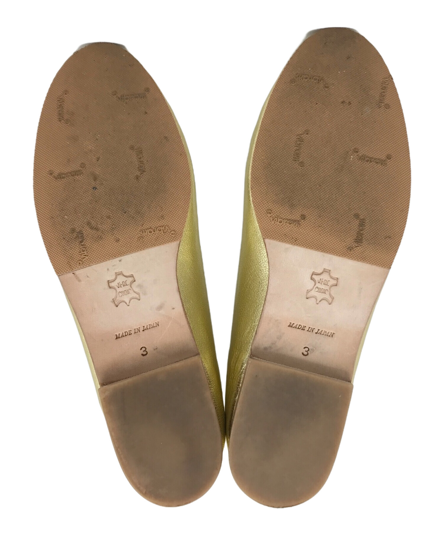 中古・古着通販】SUI (スイ) V ballet shoes ゴールド サイズ:3