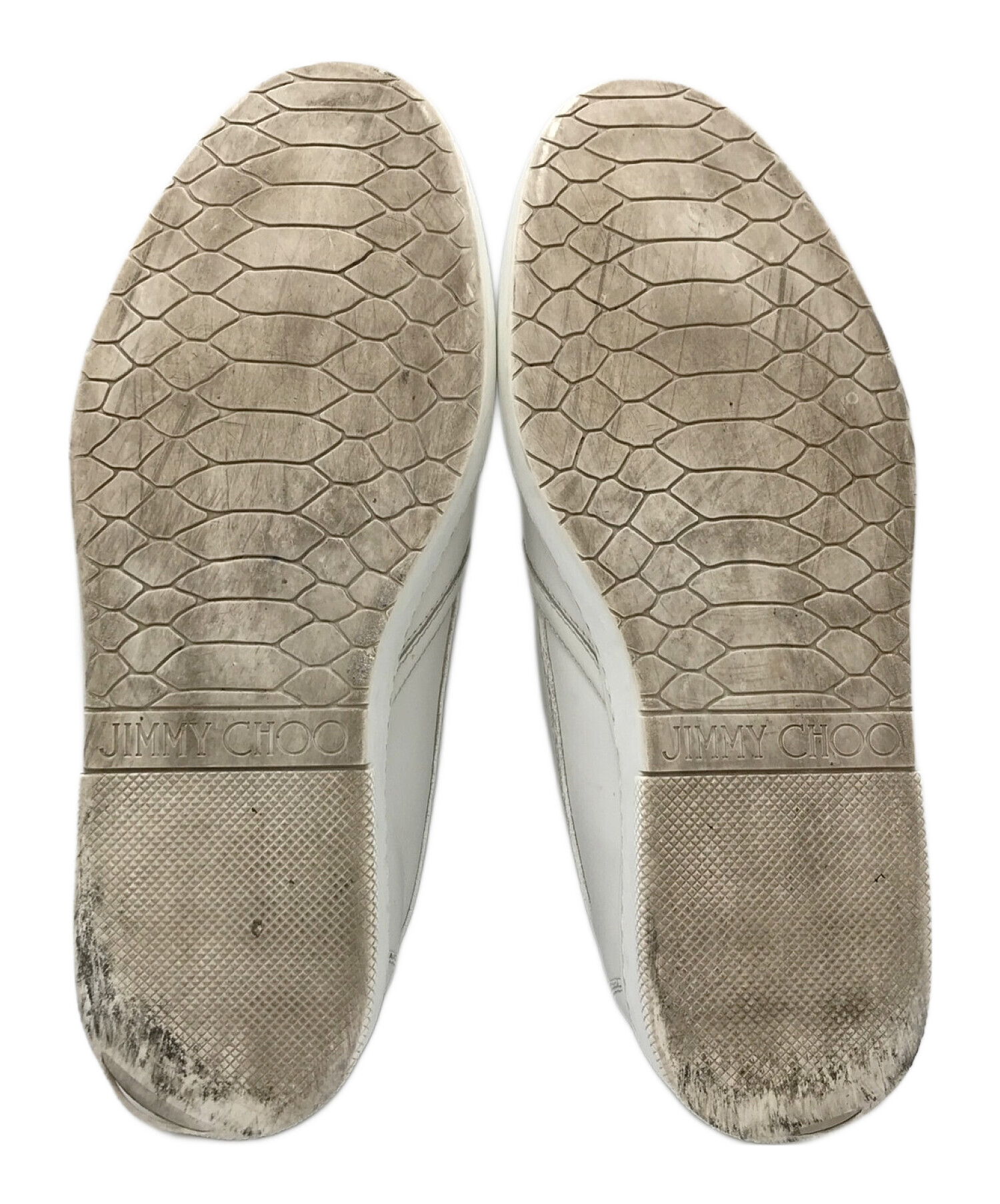 中古・古着通販】JIMMY CHOO (ジミーチュウ) スリッポン ホワイト