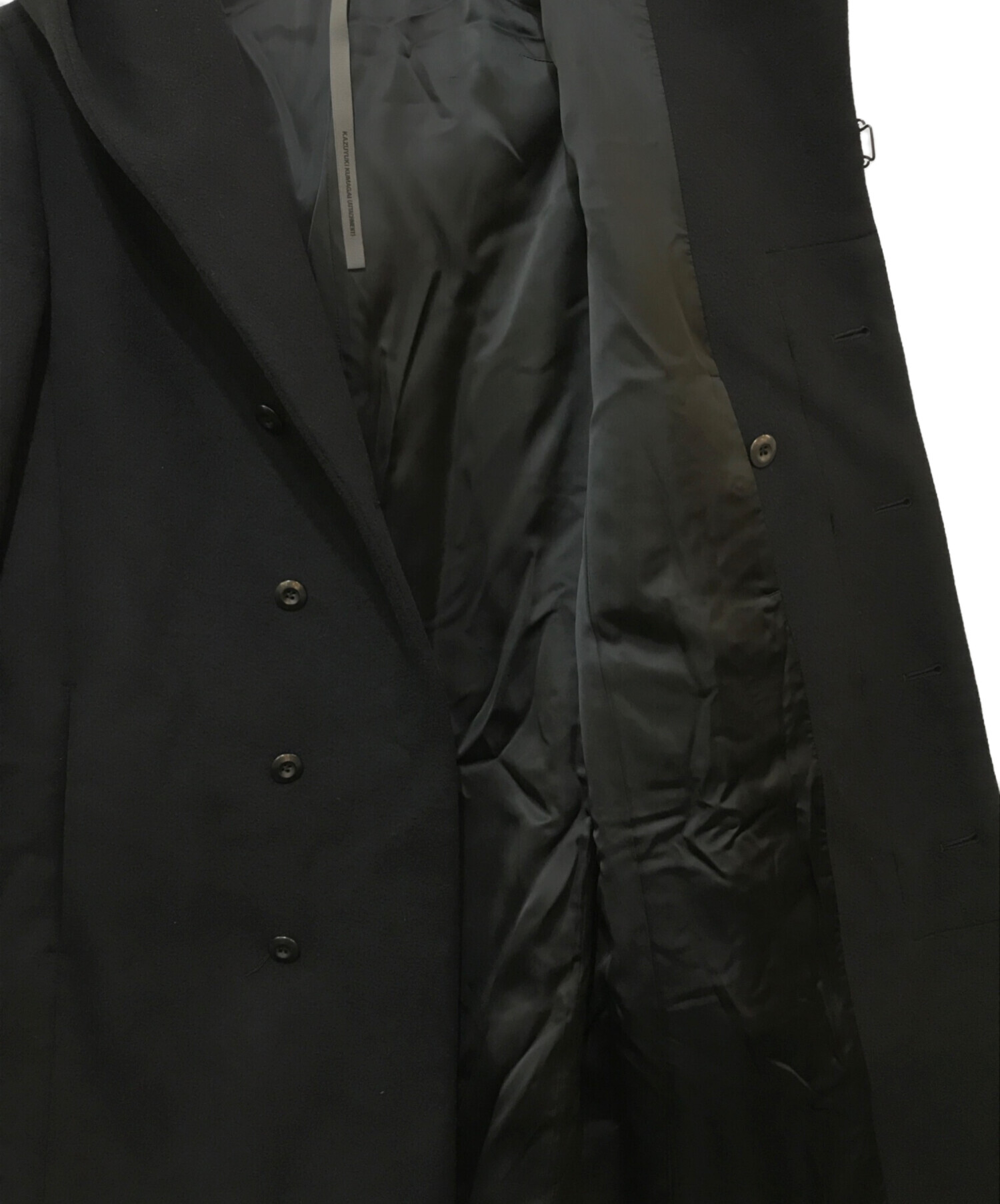 KAZUYUKI KUMAGAI ATTACHMENT ウール フーデッドコート 中古・古着通販】KAZUYUKI KUMAGAI ATTACHMENT (カズユキクマガイ