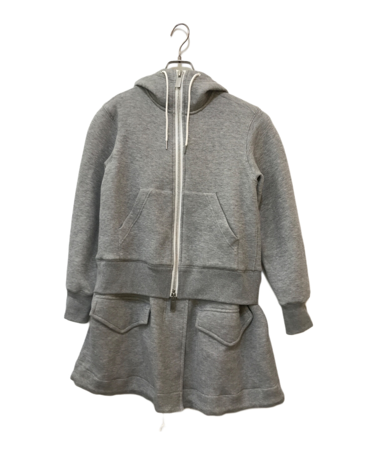 sacai サイドジップパーカー A.P.C×sacai サイドジップロゴスウェット