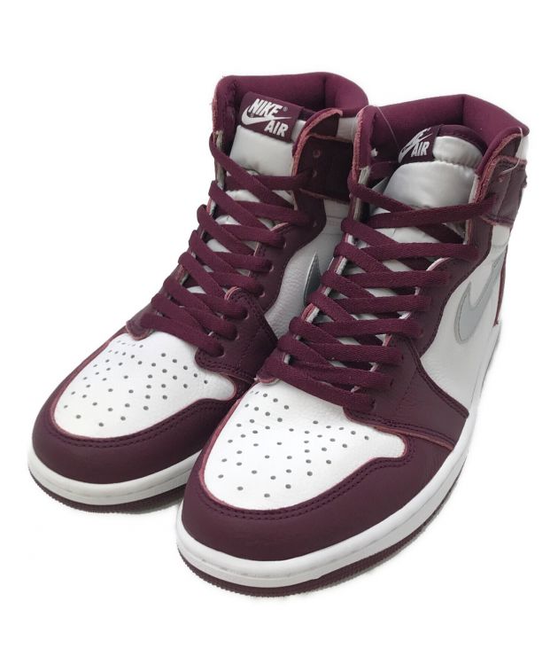 新品未使用品　ジョーダン1ボルドー 中古・古着通販】NIKE (ナイキ) AIR JORDAN 1 RETRO HIGH OG ホワイト