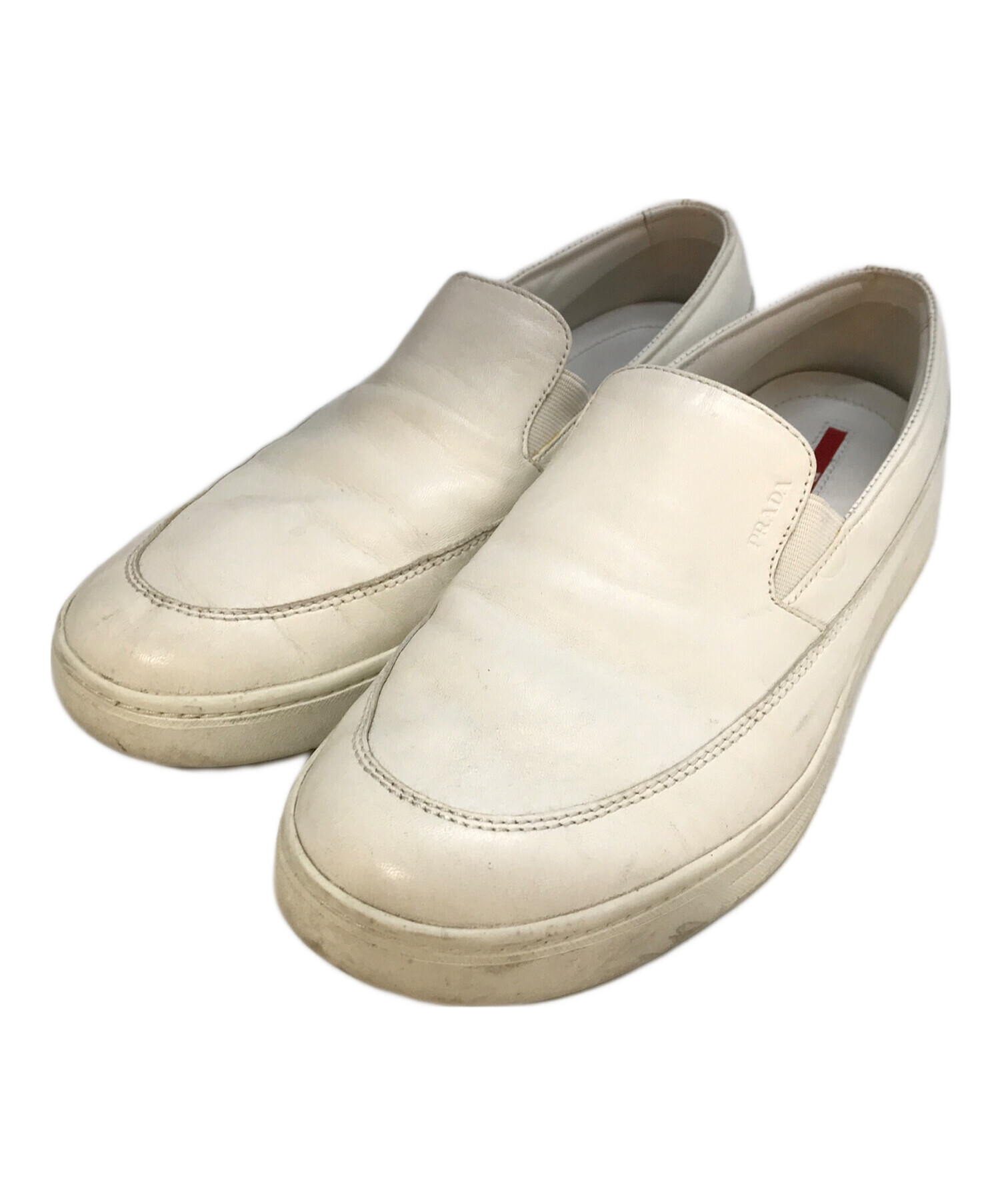 中古・古着通販】PRADA SPORTS (プラダスポーツ) スリッポン ホワイト 
