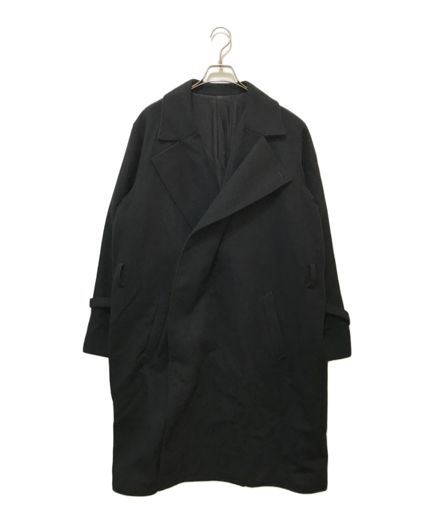 中古・古着通販】semoh (セモー) メルトンコート ブラック サイズ:2