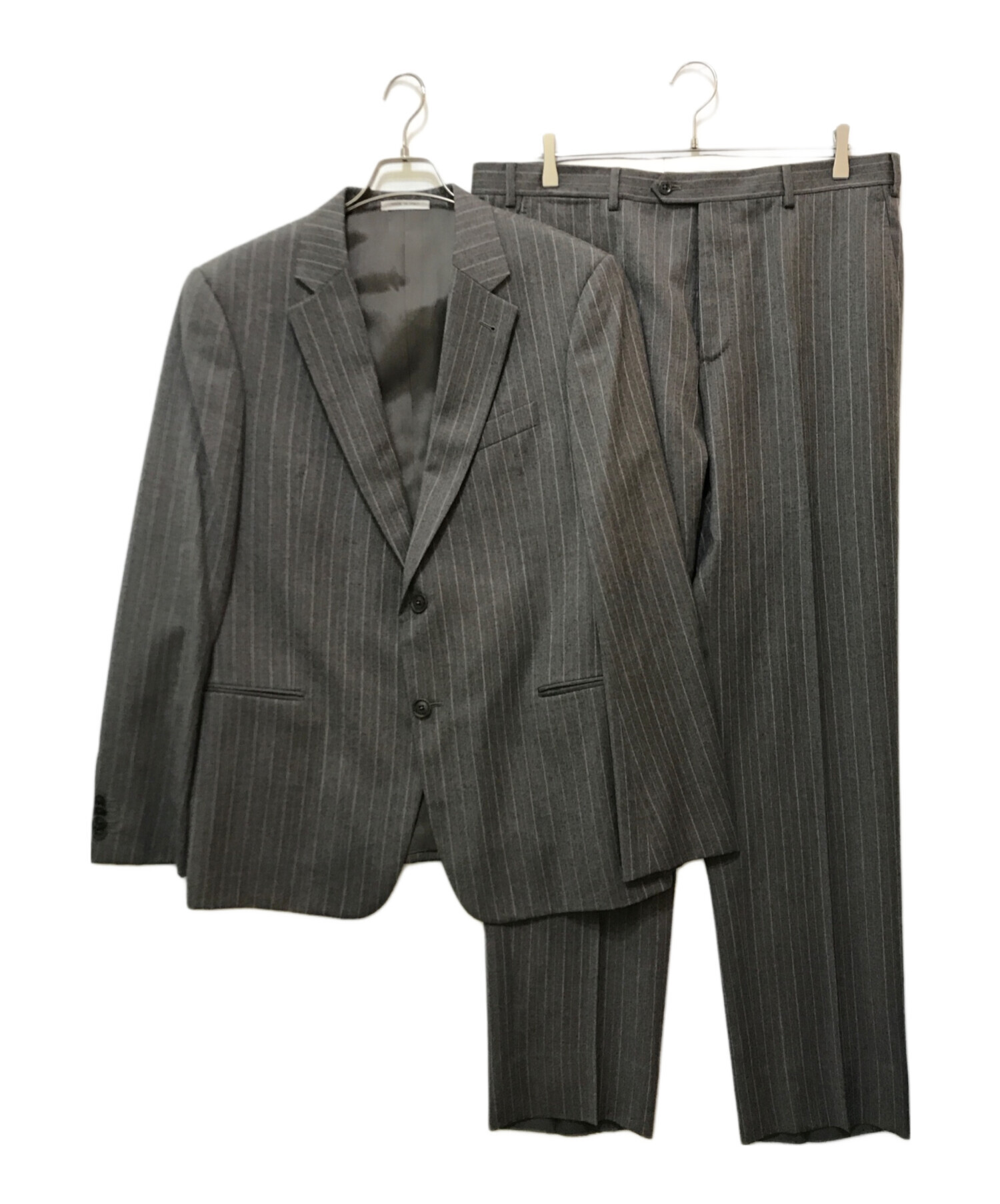 美品 アルマーニコレツォーニ スーツ　セットアップ T LINE グレイ 46 美品 アルマーニコレツォーニ スーツ セットアップ T LINE グレイ 46