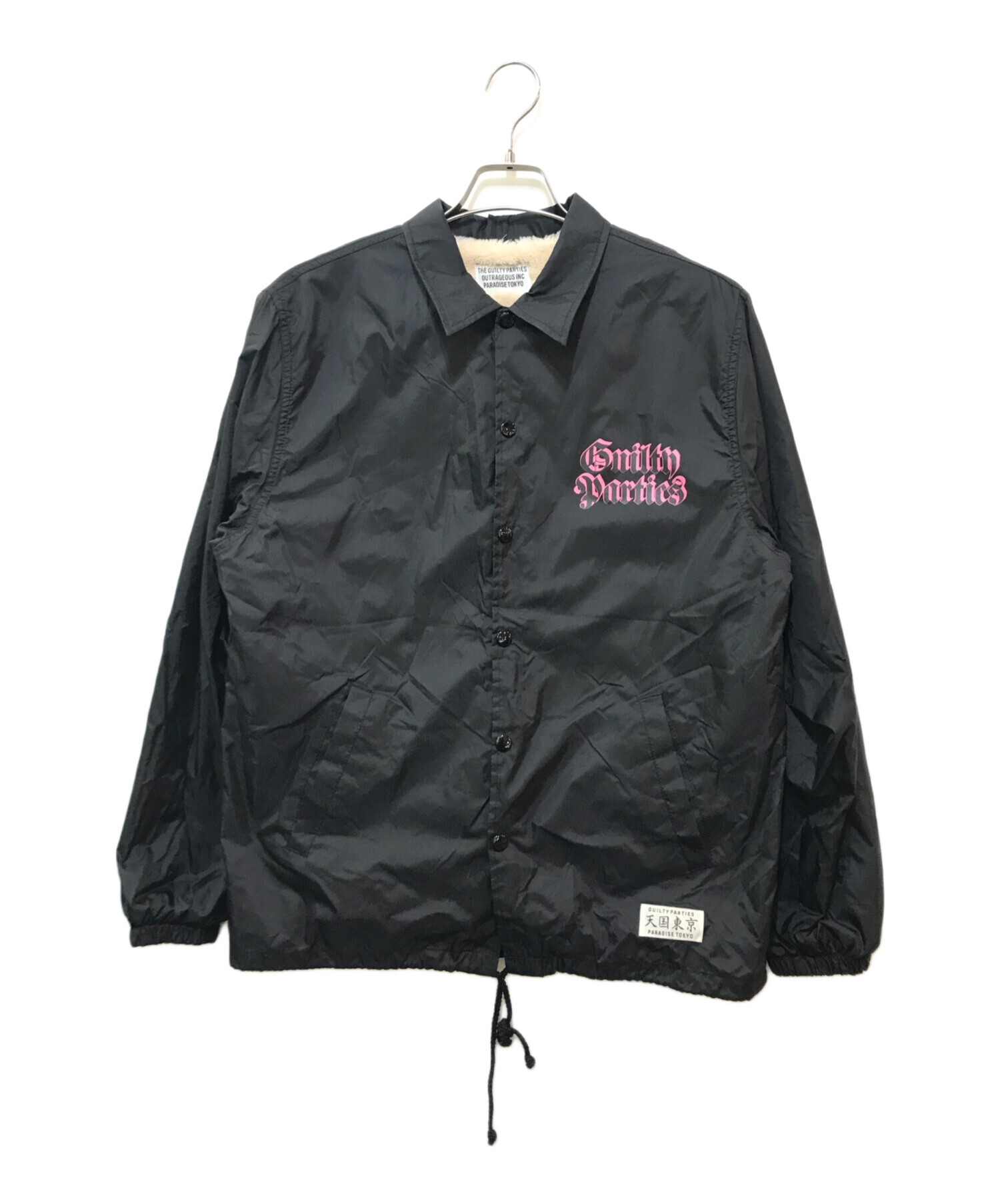 ワコマリア WACKOMARIA コーチジャケット　黒　マリア　古着 COACH JACKET コーチジャケット-ワコマリア 通販 WACKO MARIA 店舗-SOWLD