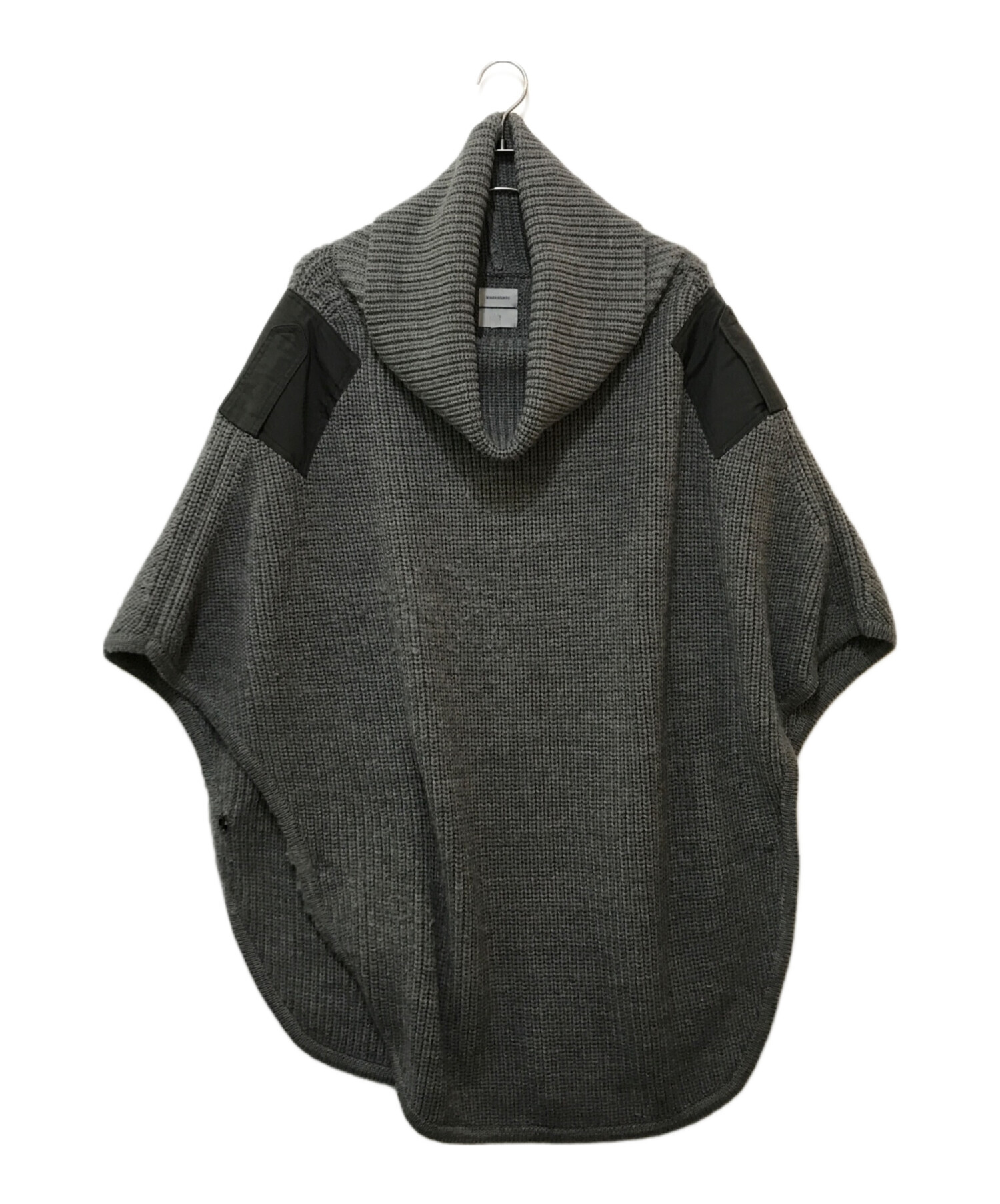 MIHARA YASUHIRO ニットポンチョ 中古・古着通販】MIHARA YASUHIRO (ミハラヤスヒロ) ニットポンチョ