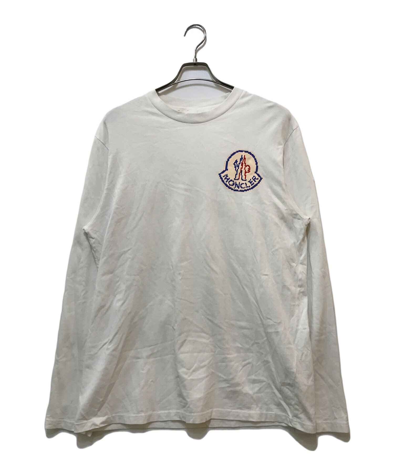 中古・古着通販】MONCLER (モンクレール) ロゴロングスリーブTシャツ 
