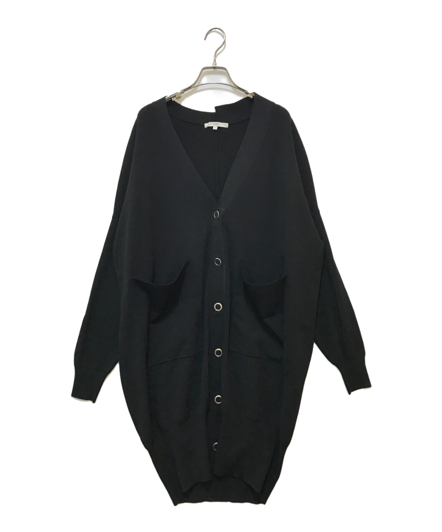 【新品・未使用】✨タグ付き　UN3D.　カーディガン　ロング丈　ブラック　フリー 中古・古着通販】UN3D. (アンスリード) オーバーサイズロング