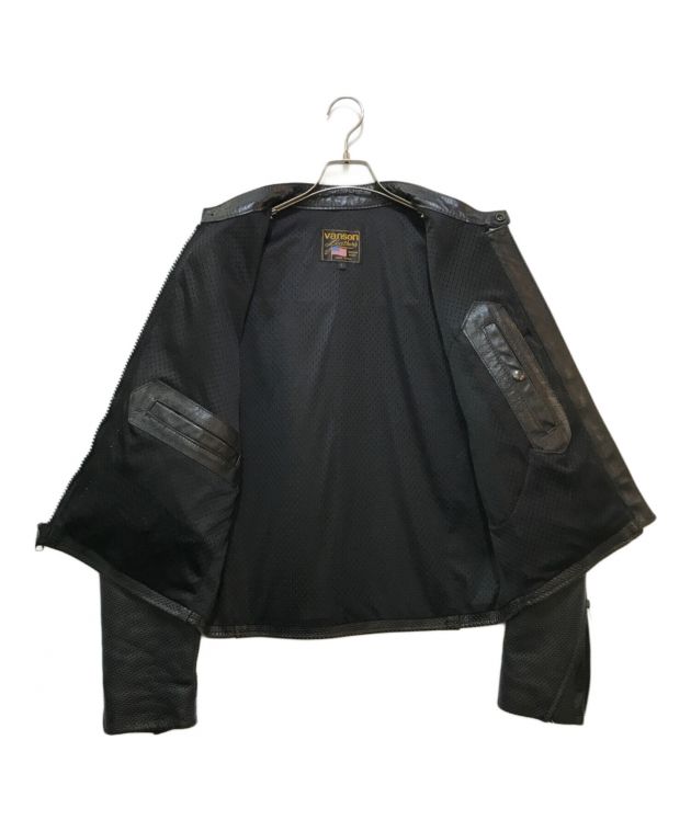 中古・古着通販】VANSON (バンソン) パンチングレザーシングル