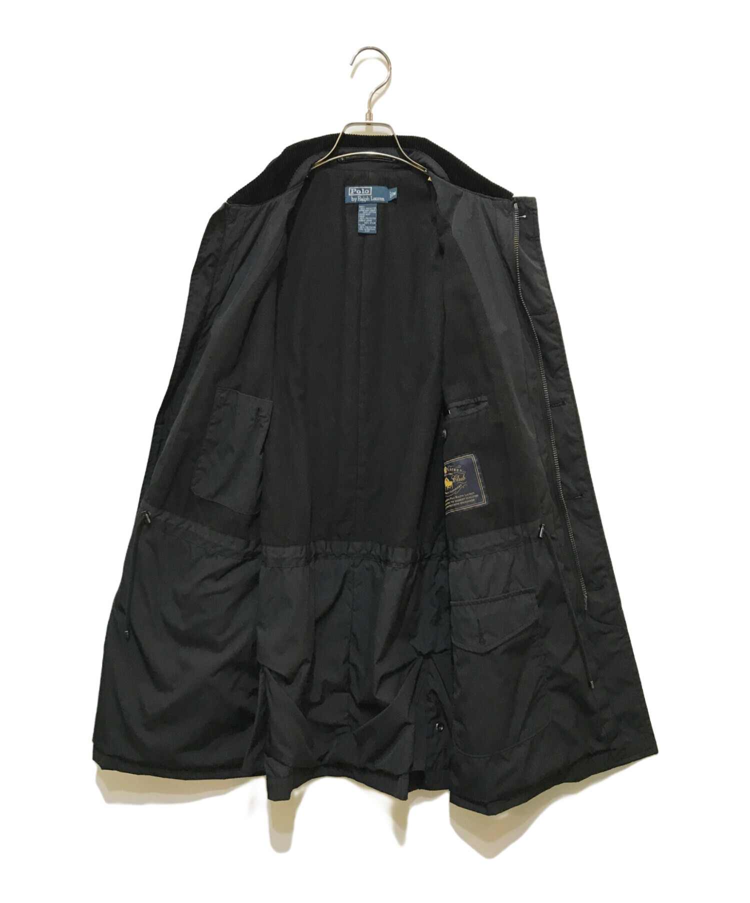 未使用タグ付 ポロラルフローレン ハンティングジャケット ブラック 黒 大きめ 中古・古着通販】POLO RALPH LAUREN (ポロ・ラルフローレン