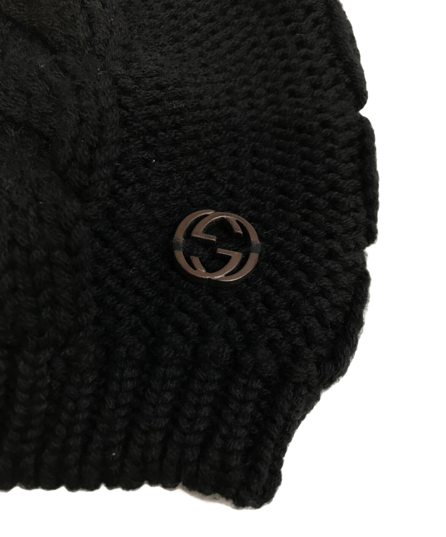 中古・古着通販】GUCCI (グッチ) ケーブルバルーンニット帽 300052