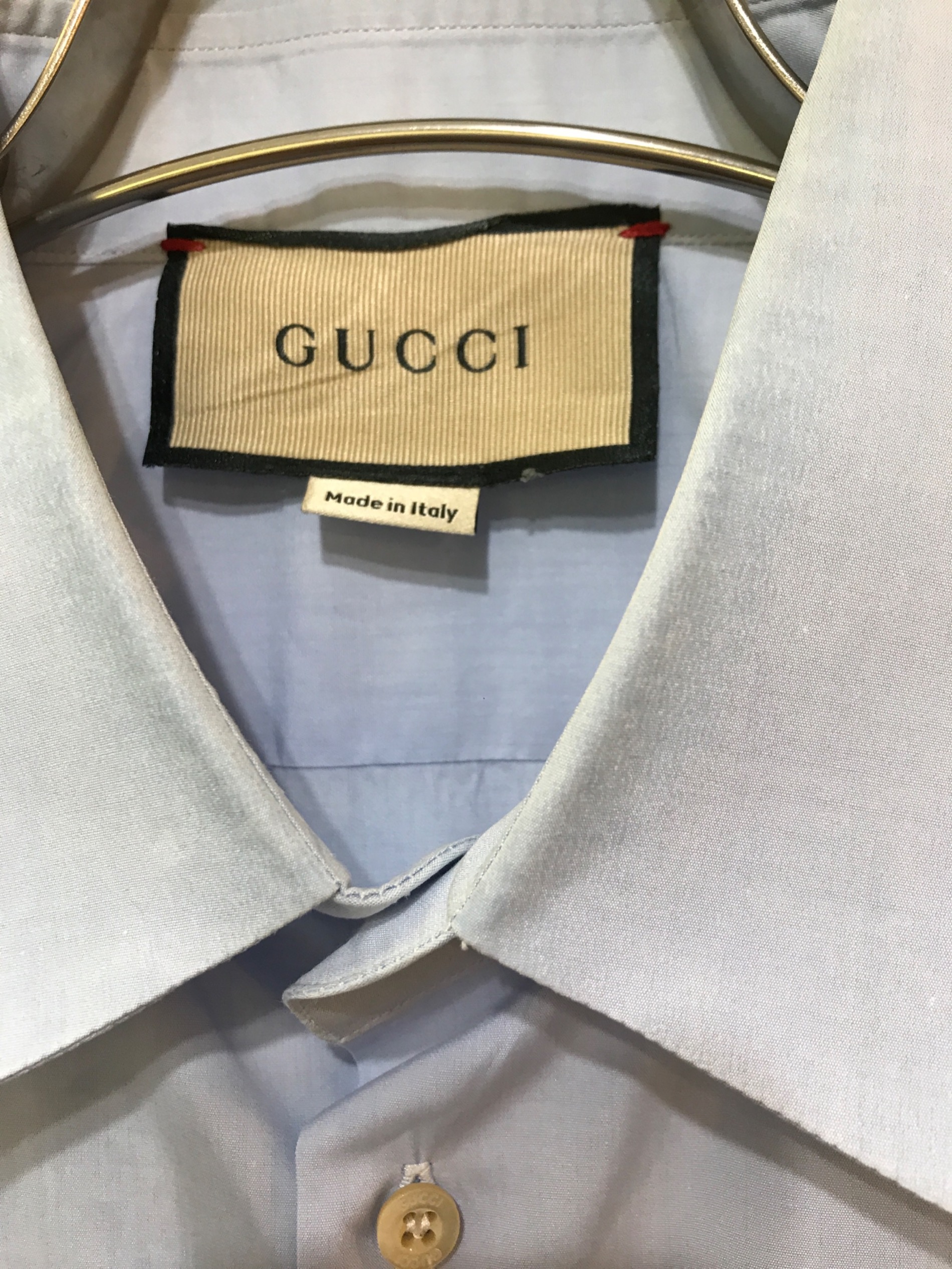 中古・古着通販】GUCCI (グッチ) Cotton poplin shirt(コットン