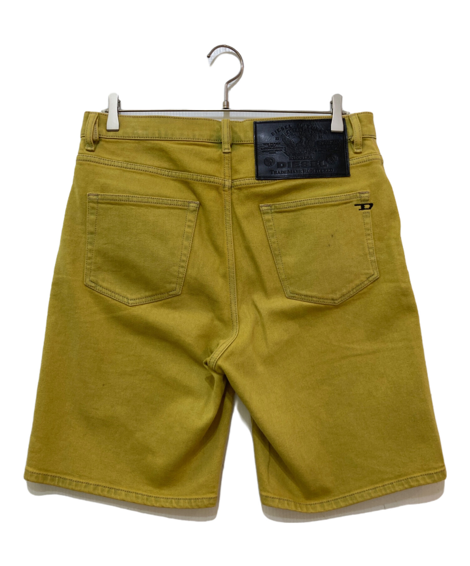 中古・古着通販】DIESEL (ディーゼル) デニムハーフパンツ イエロー