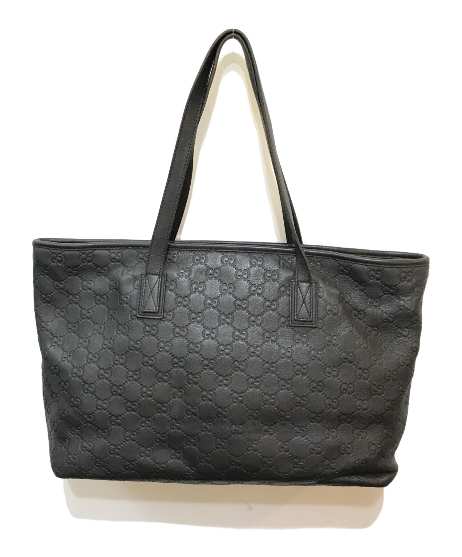 中古・古着通販】GUCCI (グッチ) グッチシマレザートートバッグ 中古・古着通販】GUCCI (グッチ) グッチシマレザートートバッグ