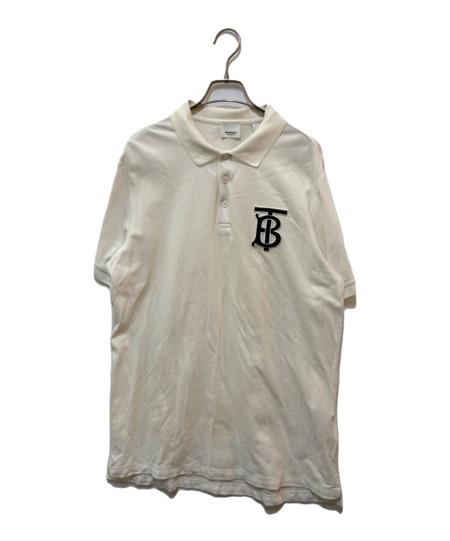 ★新品タグ付き★BURBERRY LONDON ポロシャツ ホワイト Mサイズ 中古・古着通販】BURBERRY (バーバリー) LONDON ロゴポロシャツ