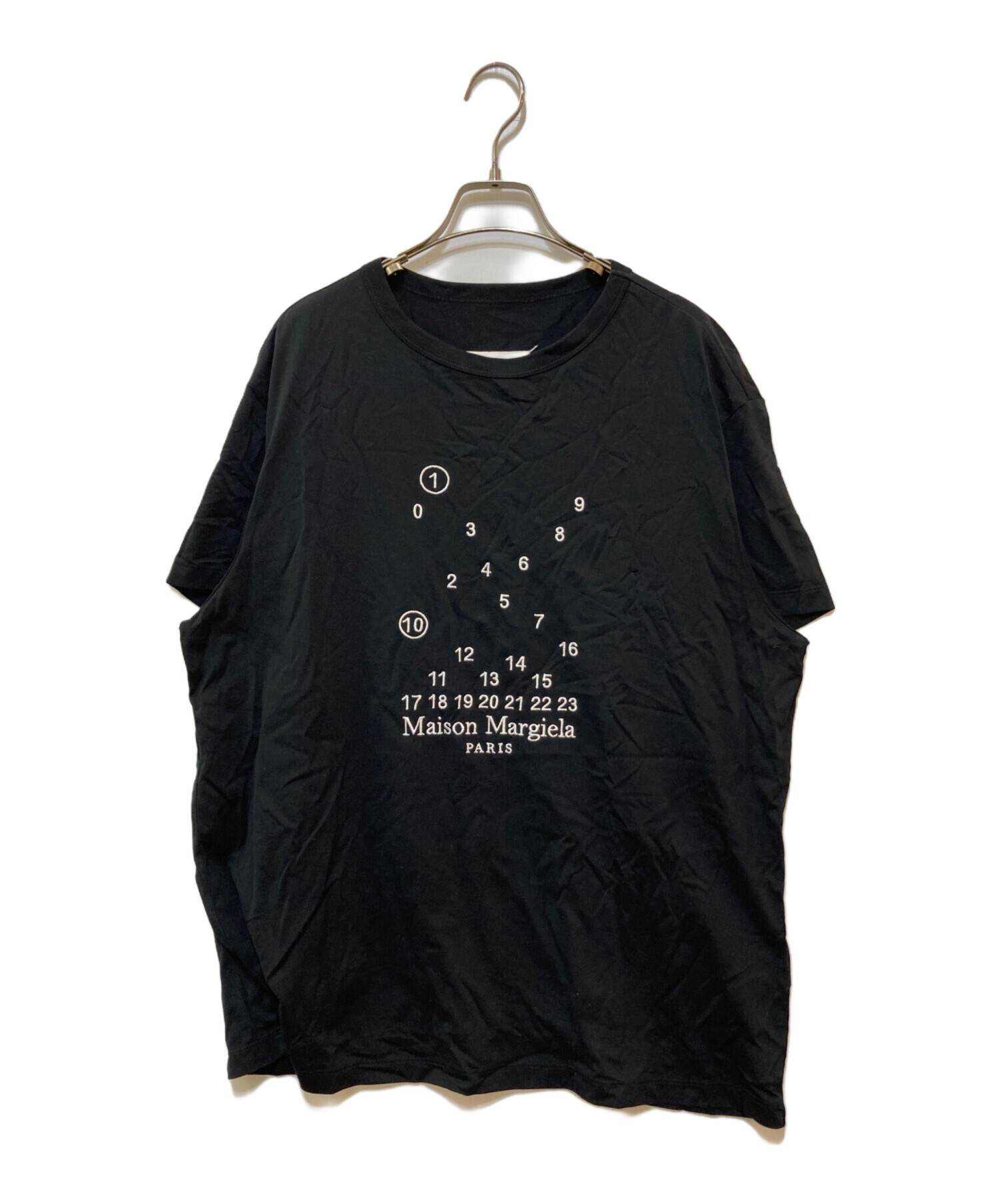 Maison Margiela カレンダーロゴTシャツ 黒
