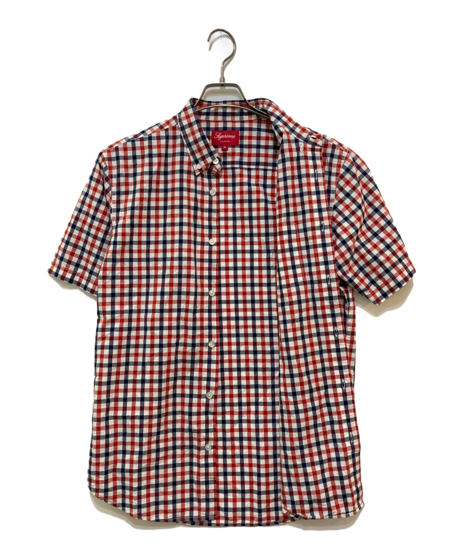 新品未着用 Supreme ギンガムチェックフランネルシャツM 本物 レアモデル 中古・古着通販】SUPREME (シュプリーム) ギンガムチェックシャツ