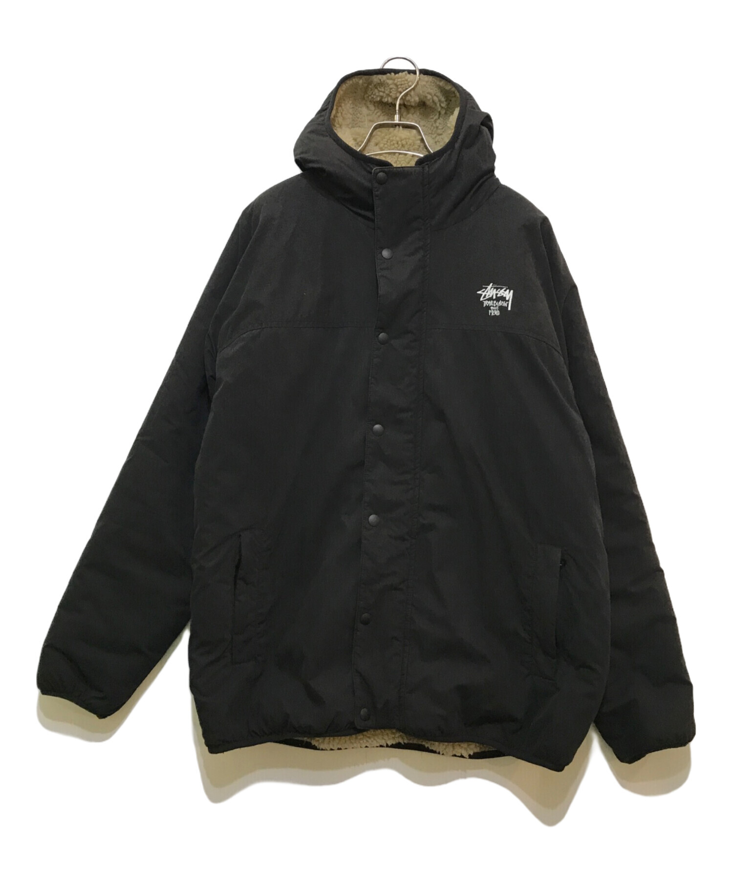 old stussy 00s ナイロン リバーシブル ジャケット ブラック系 old stussy 00s ナイロン リバーシブル ジャケット ブラック系