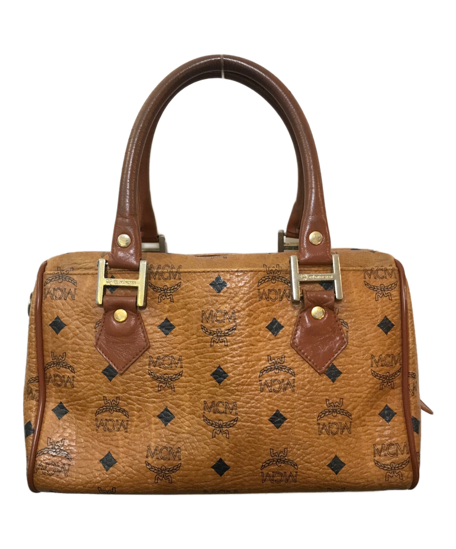 中古・古着通販】MCM (エムシーエム) ミニボストンバッグ ブラウン 