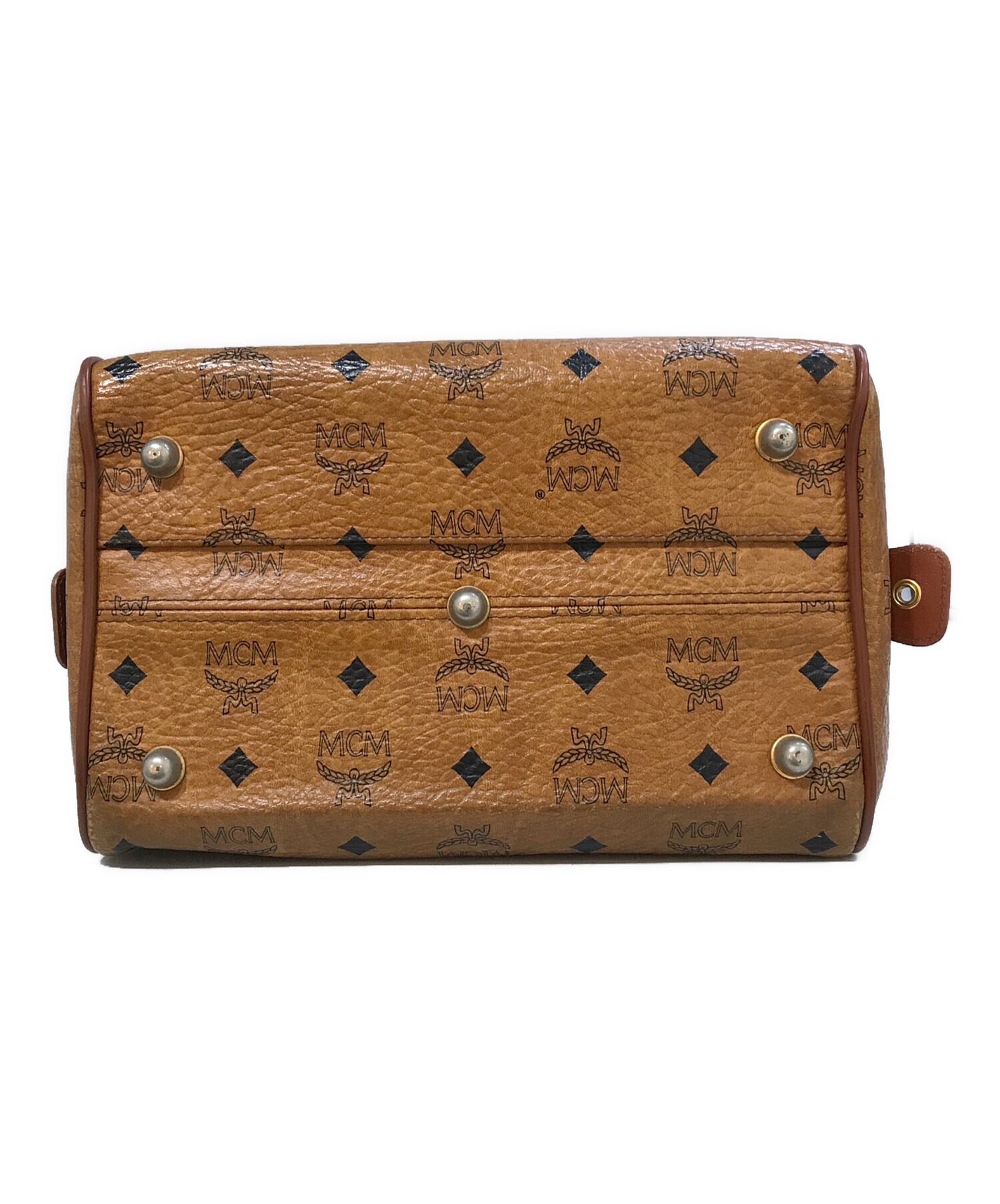中古・古着通販】MCM (エムシーエム) ミニボストンバッグ ブラウン 