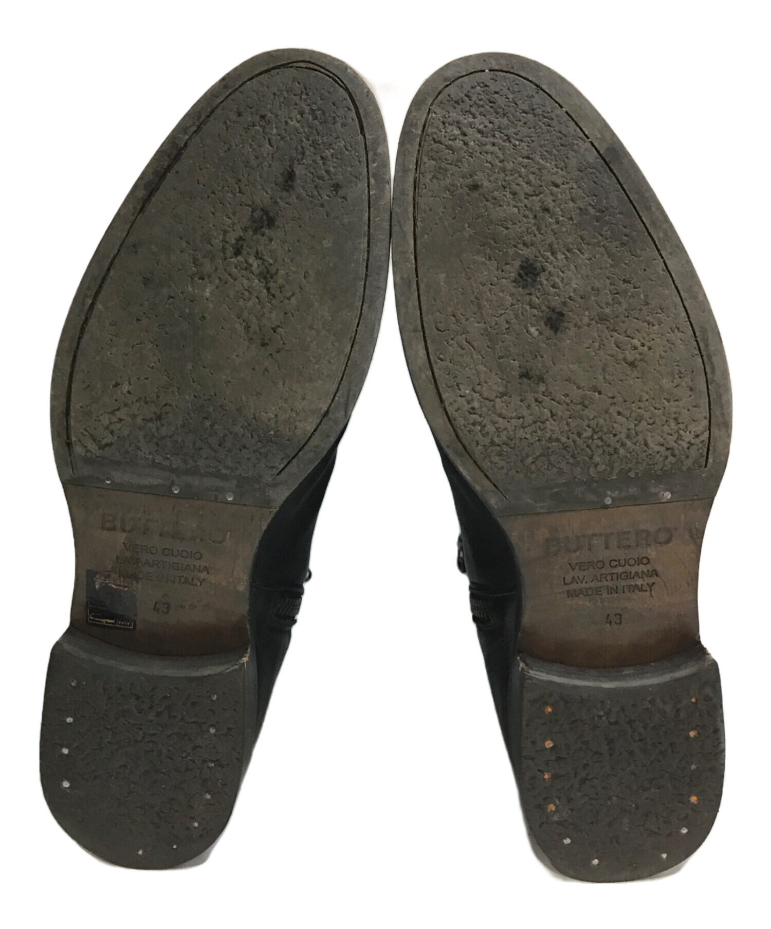 中古・古着通販】BUTTERO (ブッテロ) サイドジップブーツ ブラック