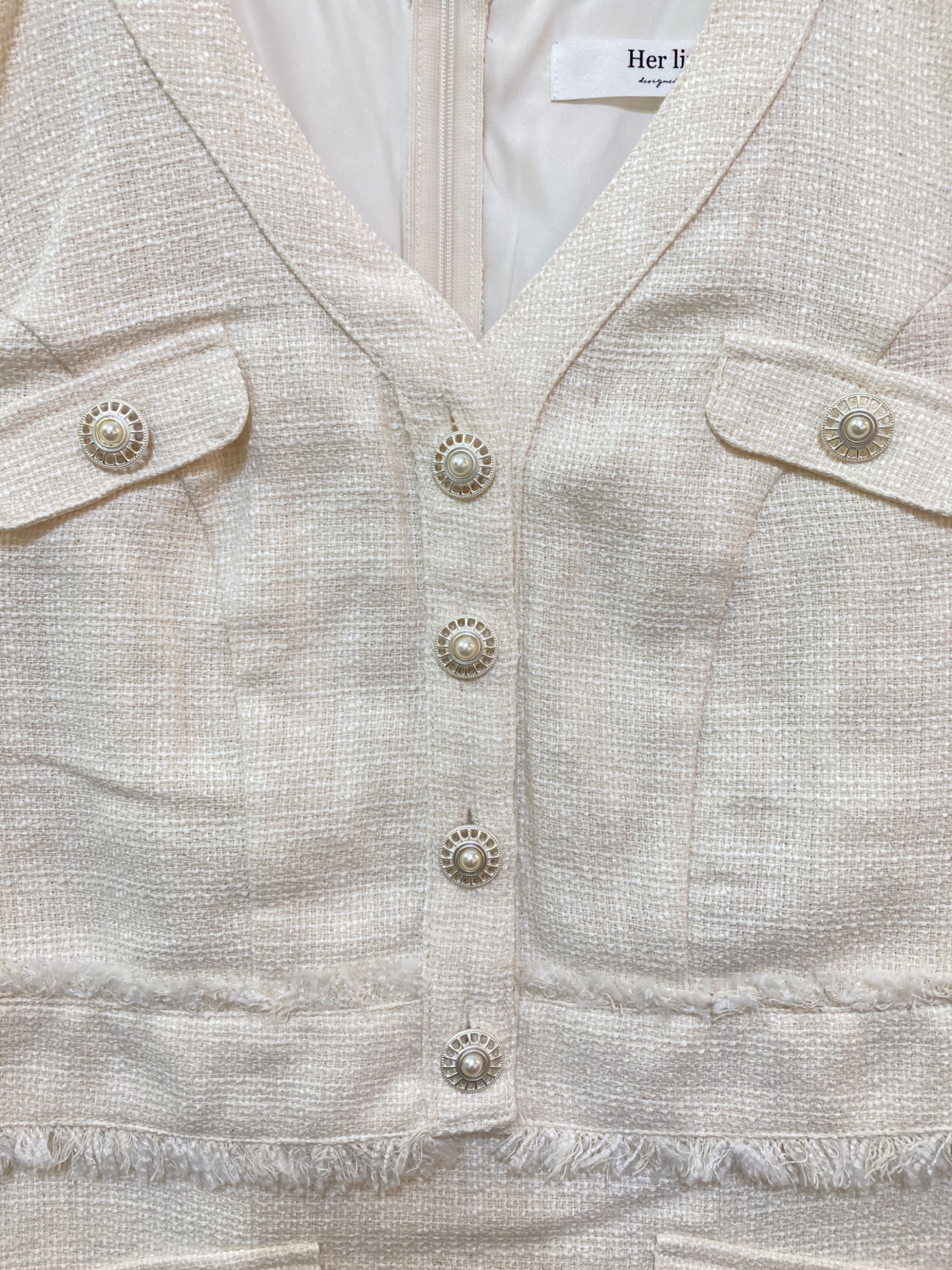 中古・古着通販】HER LIP TO (ハーリップトゥ) Robertson Tweed Long 