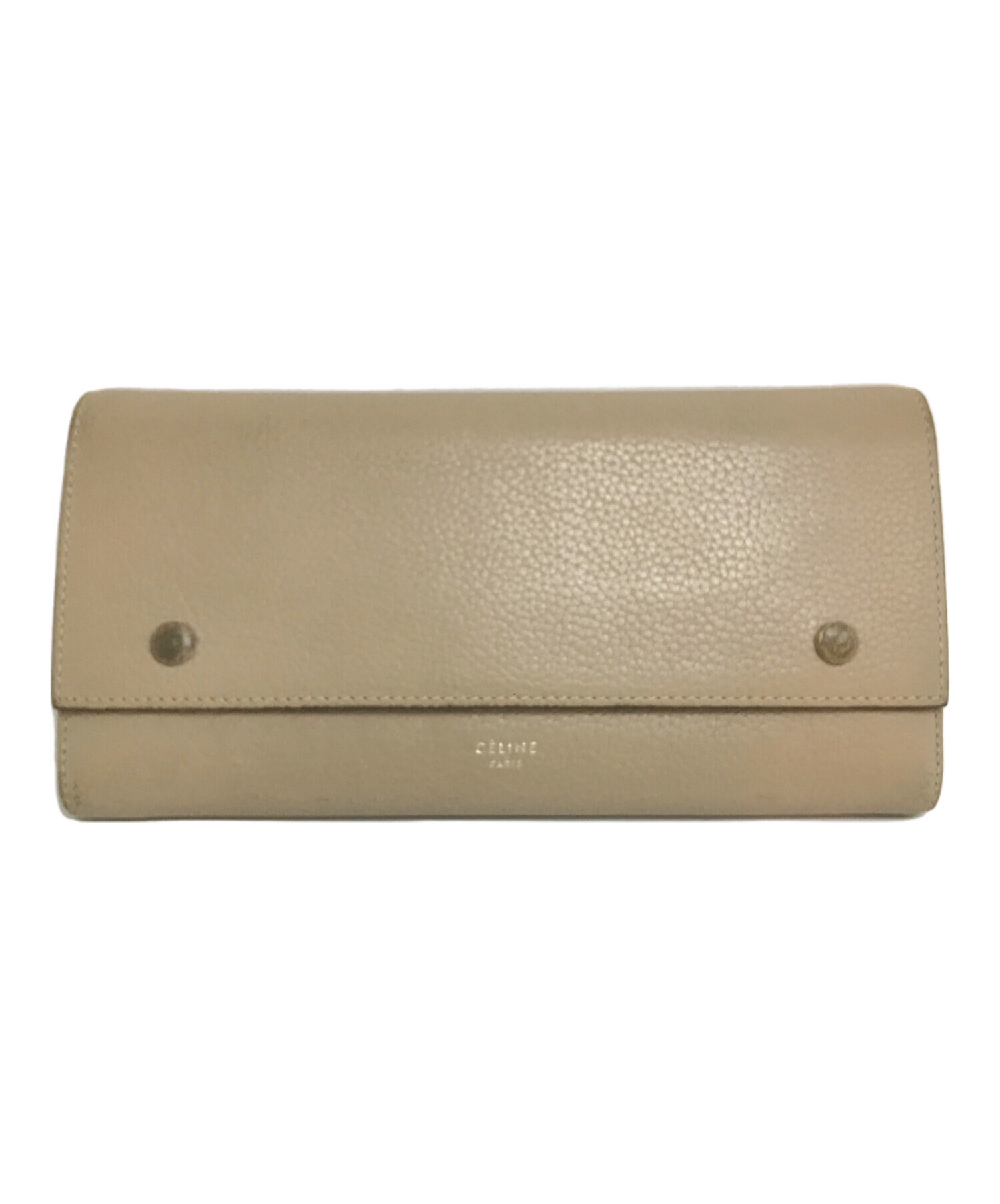 中古・古着通販】CELINE (セリーヌ) 長財布 101673 ベージュ｜ブランド 