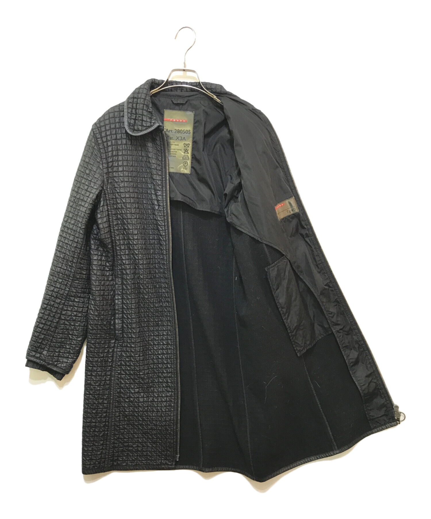 中古・古着通販】PRADA SPORTS (プラダスポーツ) レザー切替 