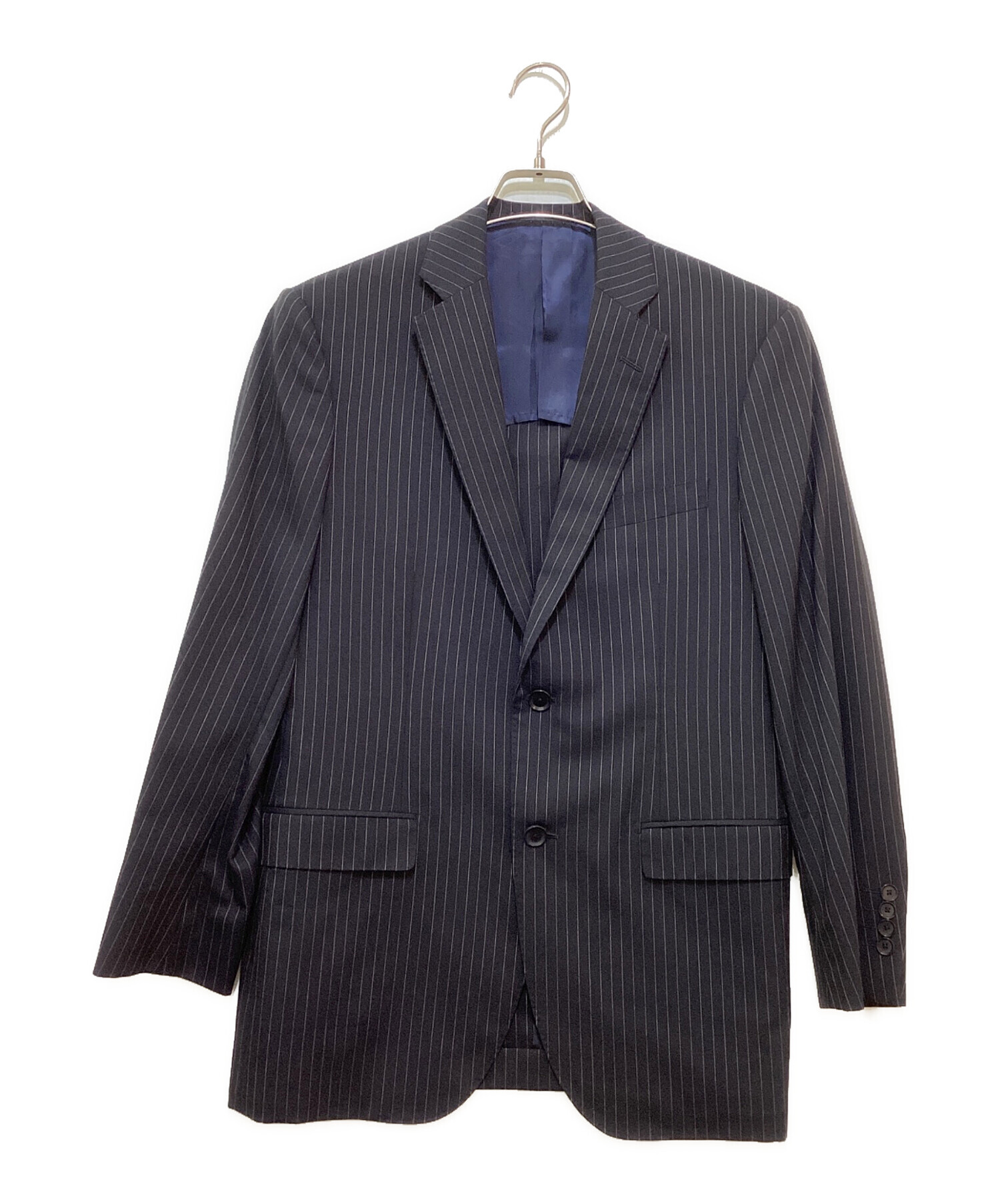 BLUE WORK トゥモローランド セットアップスーツ BLACK 44 90HE3025 X05 TOMORROWLAND BLUE WORK ネイビーウールスーツ 46 TOMORROWLAND