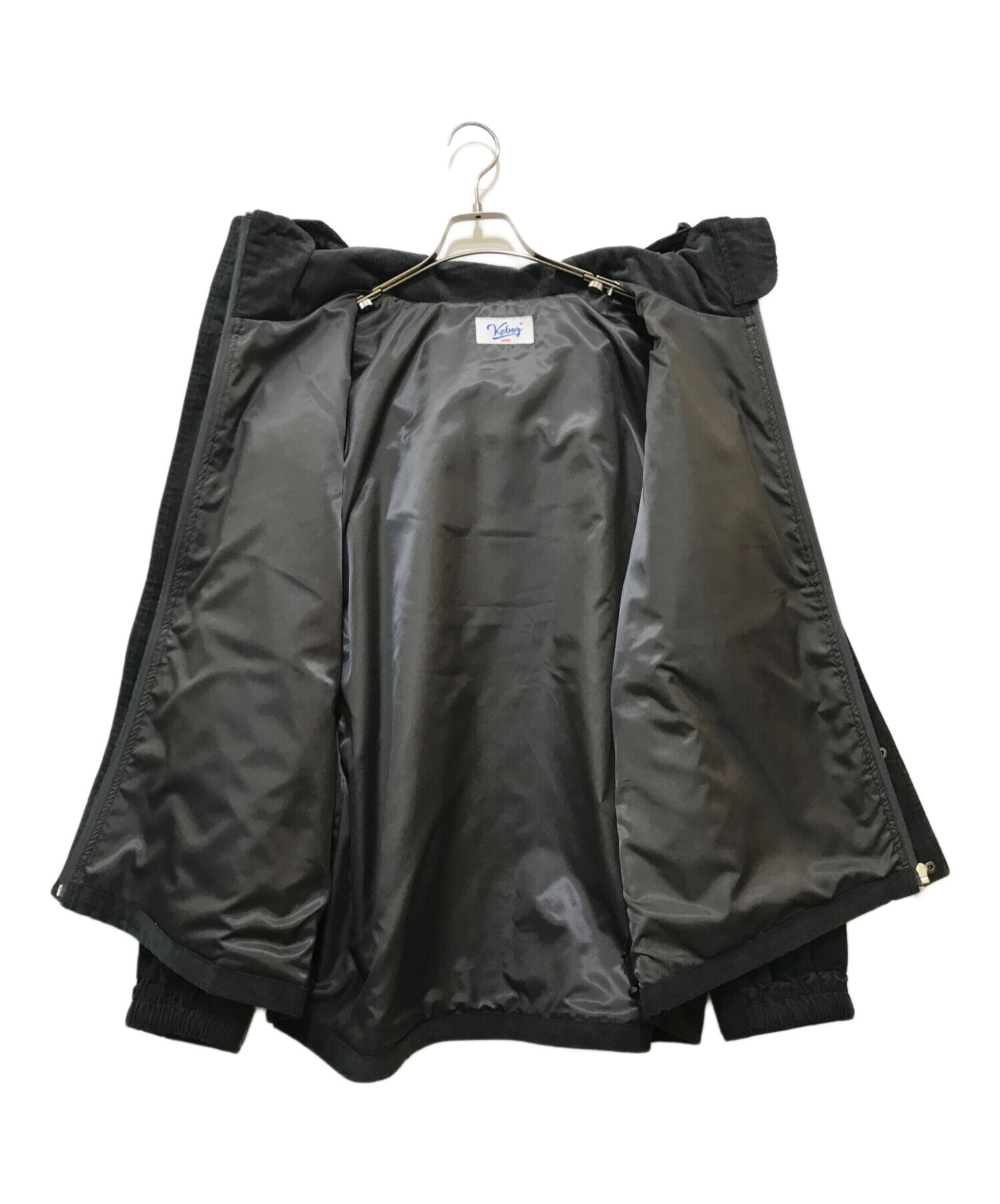 中古・古着通販】KEBOZ (ケボズ) CORDUROY HOODIE JACKET グレー 