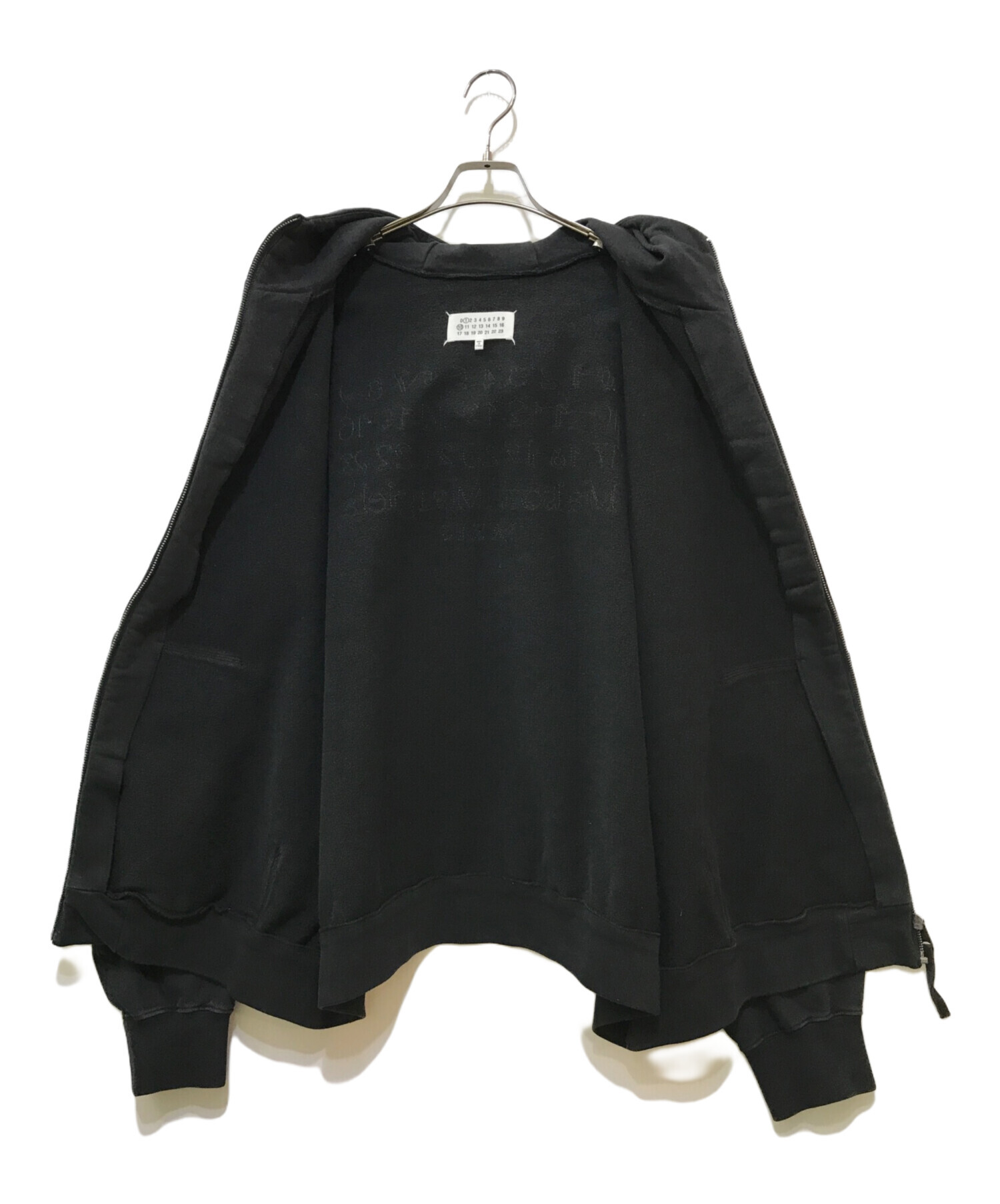Maison Margiela メゾンマルジェラ パーカー S 黒 【古着】【中古】【送料無料】 中古・古着通販】Maison Margiela (メゾンマルジェラ) MM パーカー