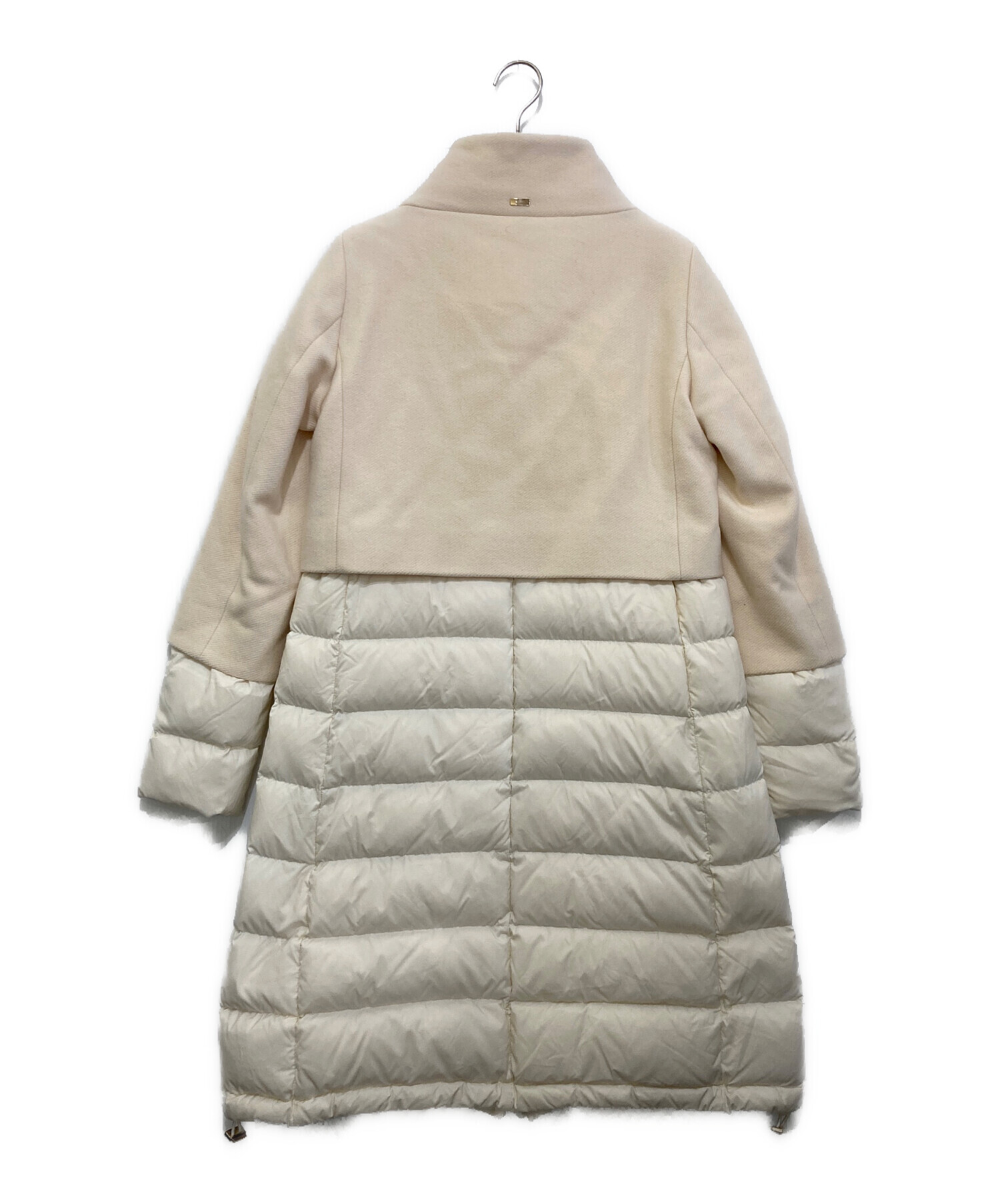 中古・古着通販】HERNO (ヘルノ) ダウン切替コート ベージュ×ホワイト 