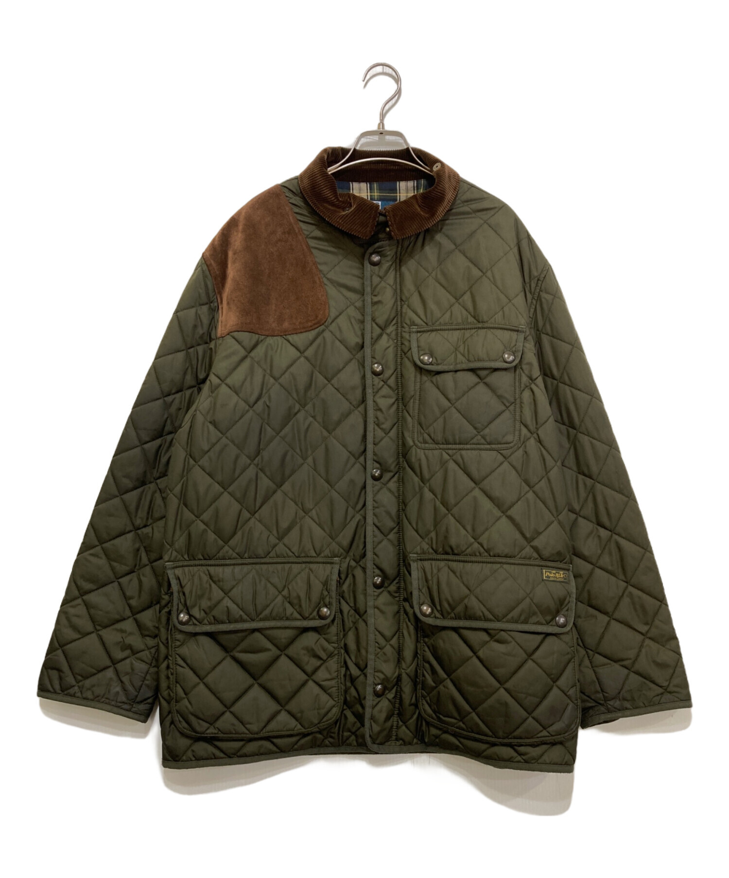 ラルフローレン　キルティングコート　カーキブラウン 中古・古着通販】POLO RALPH LAUREN (ポロ・ラルフローレン