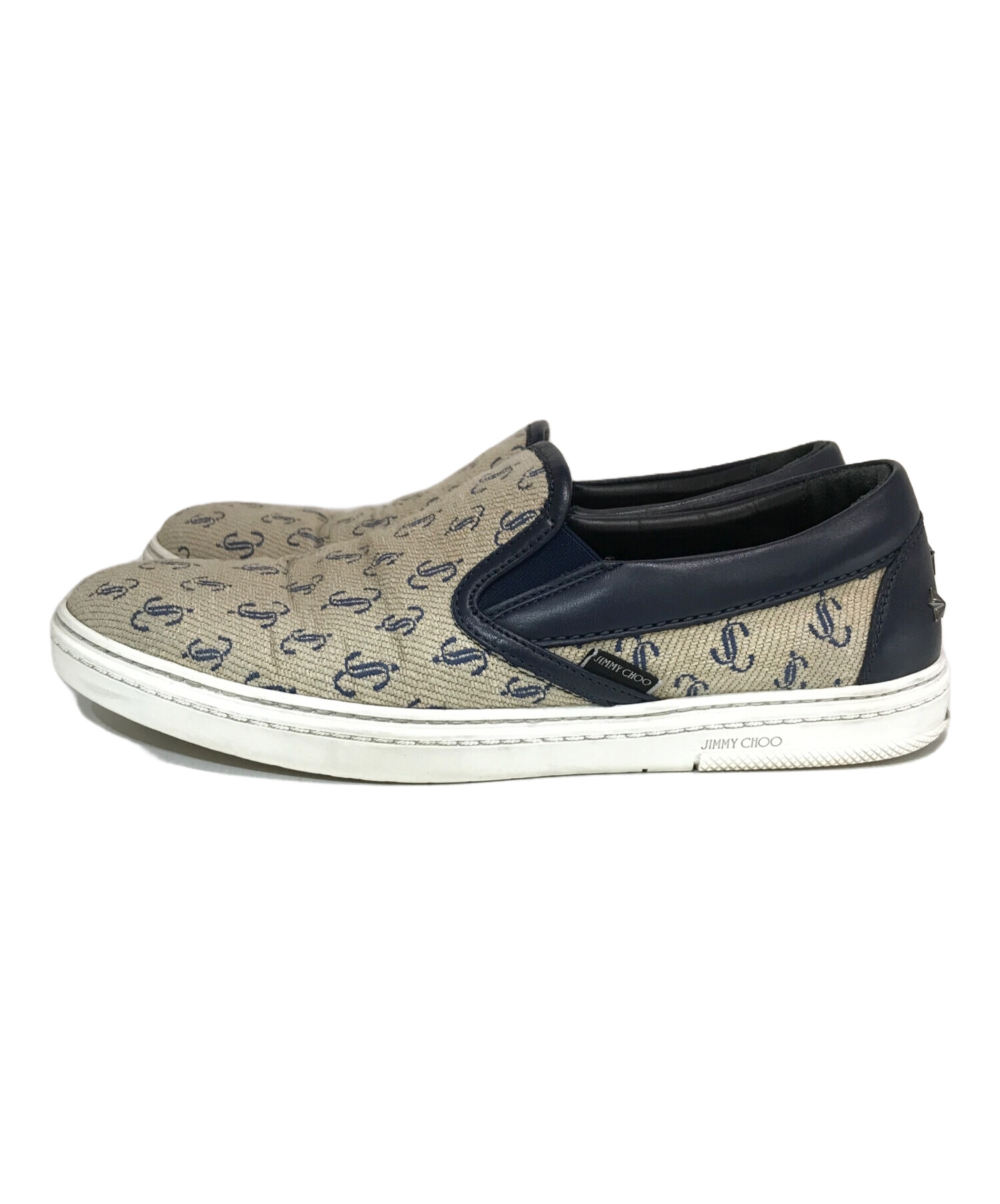 中古・古着通販】JIMMY CHOO (ジミーチュウ) スリッポン ベージュ 