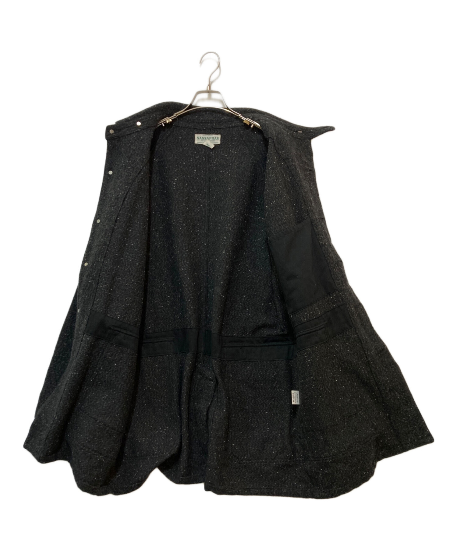 中古・古着通販】SASSAFRAS (ササフラス) FALL LEAF COAT グレー