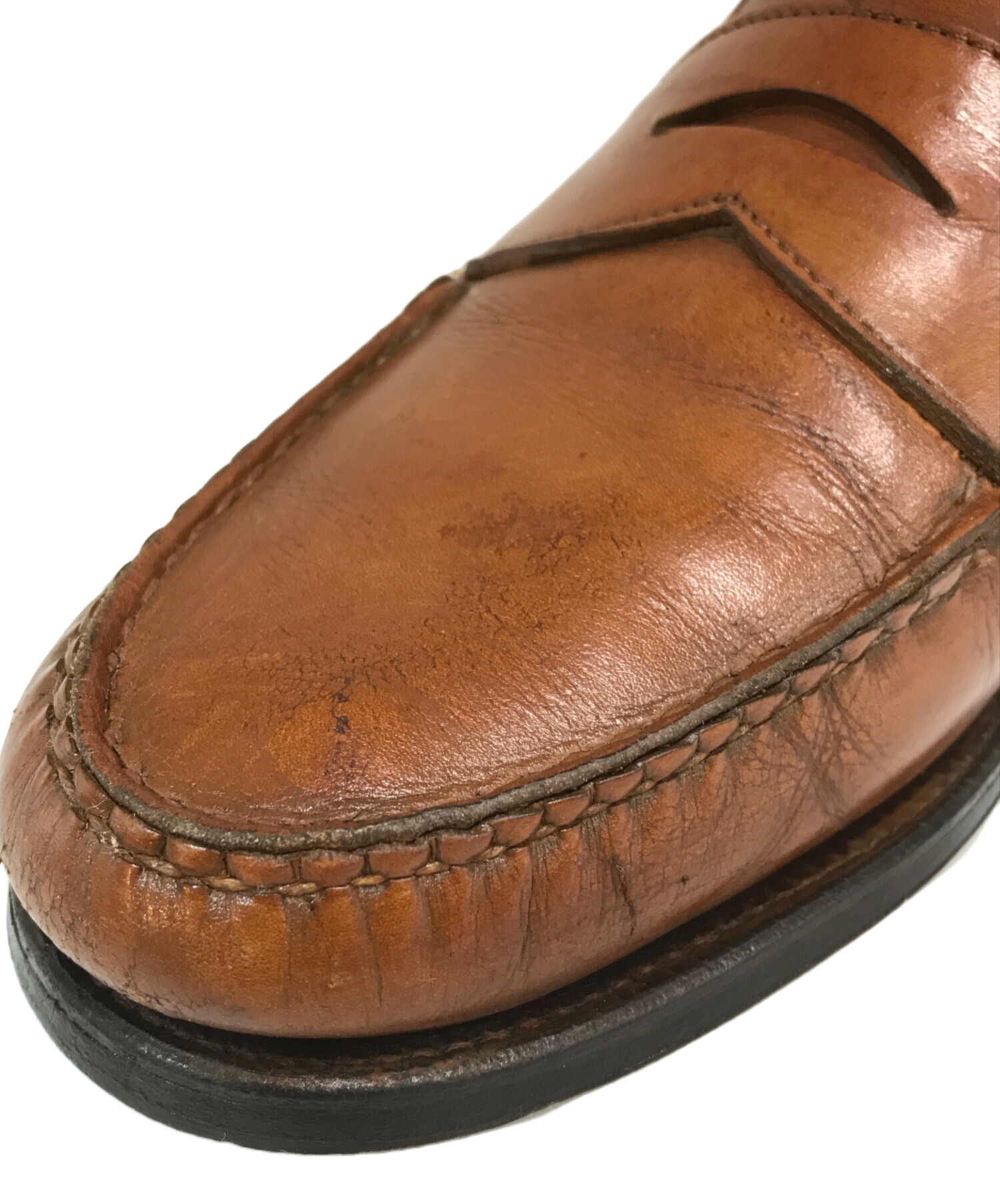 Alden × BEAMS / 別注/ペニーローファー/ローファー/コードバン/ブラウン/レザー/アメリカ製 中古・古着通販】BEAMS (ビームス) Alden (オールデン) コードバン