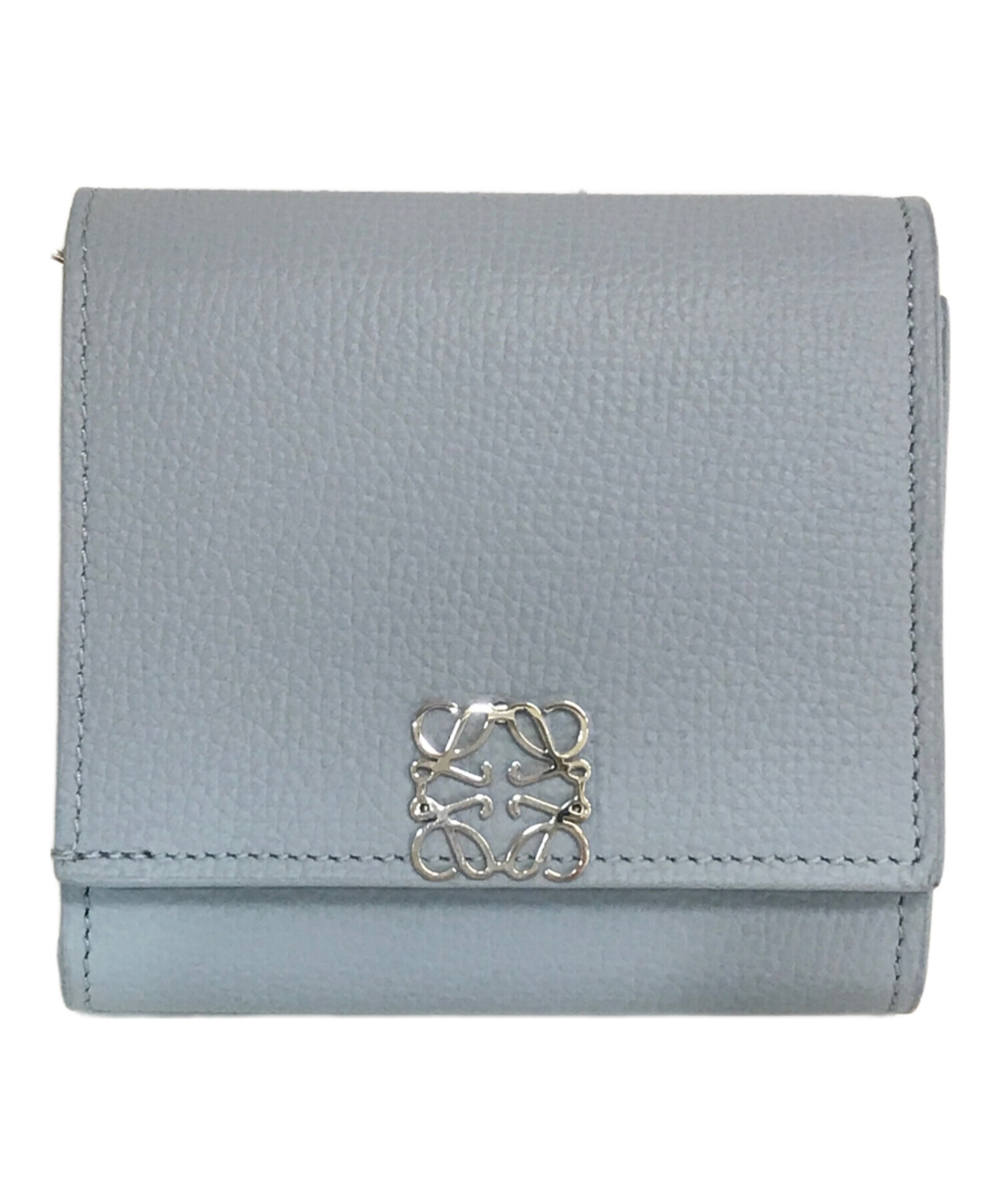 中古・古着通販】LOEWE (ロエベ) コンパクトフラップウォレット ブルー