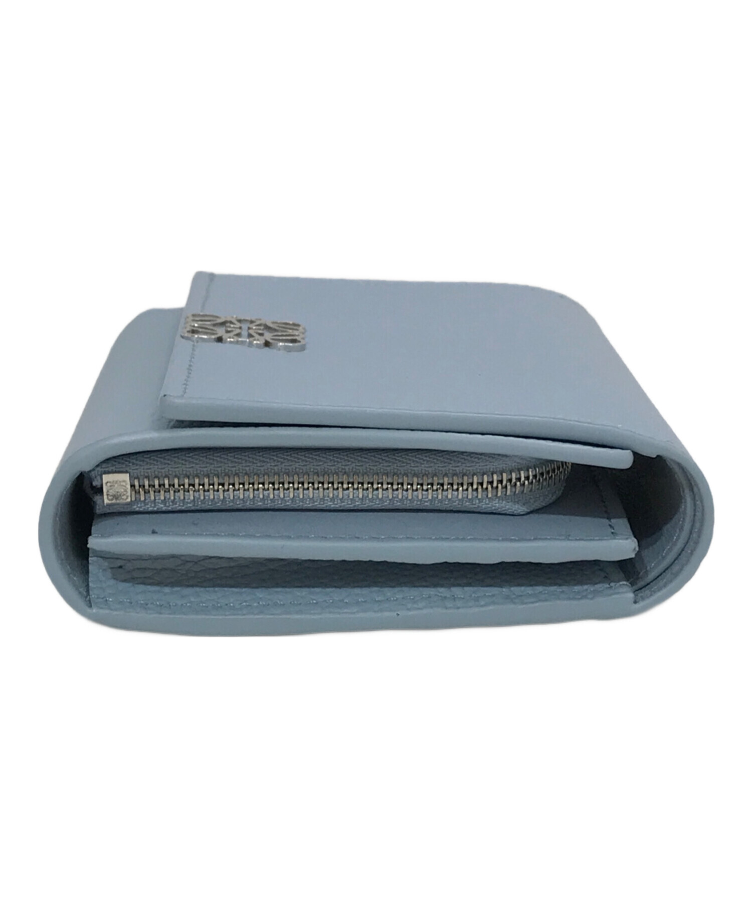 中古・古着通販】LOEWE (ロエベ) コンパクトフラップウォレット ブルー