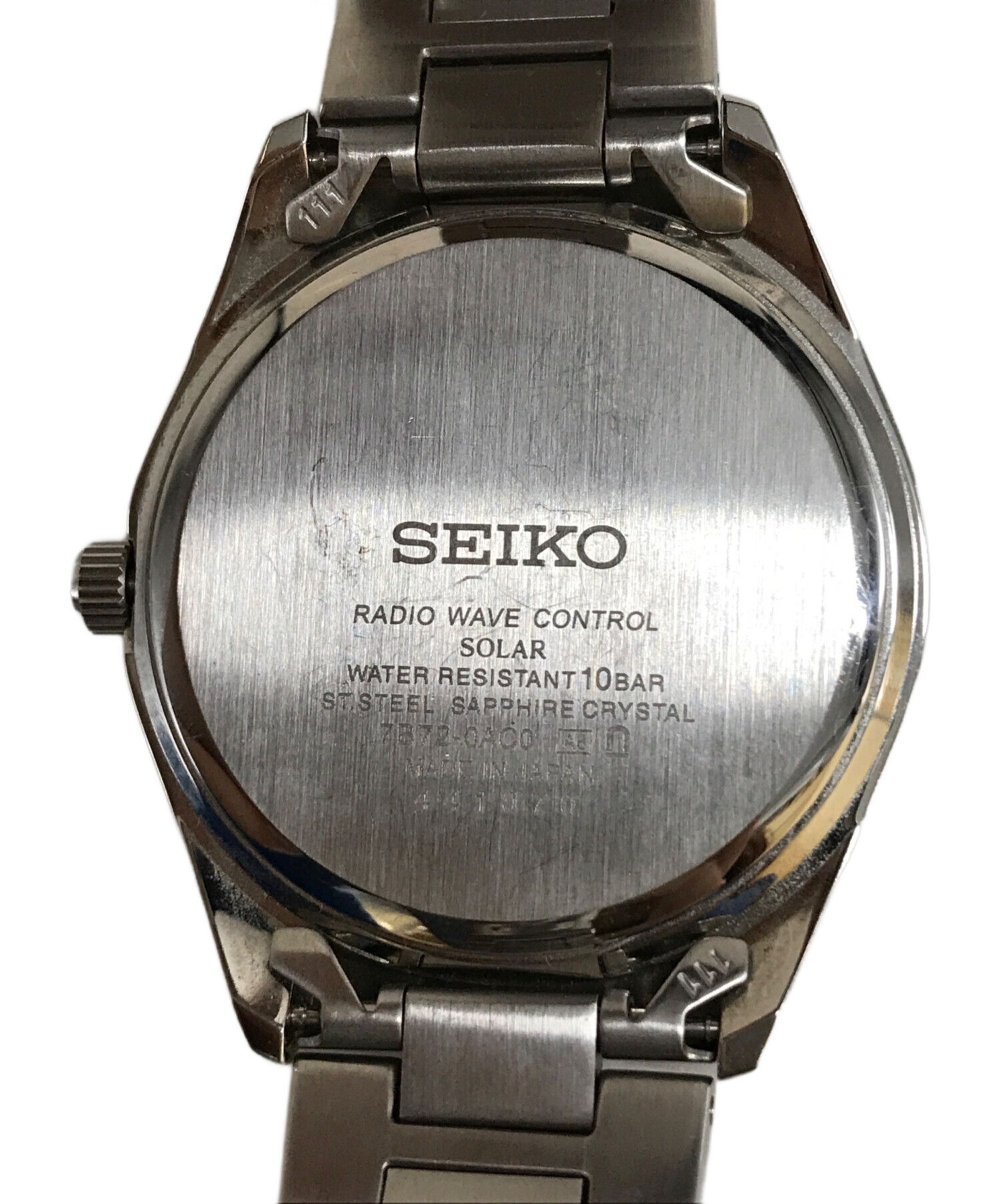 中古・古着通販】SEIKO (セイコー) 腕時計 7B72-0AC0 ブラック