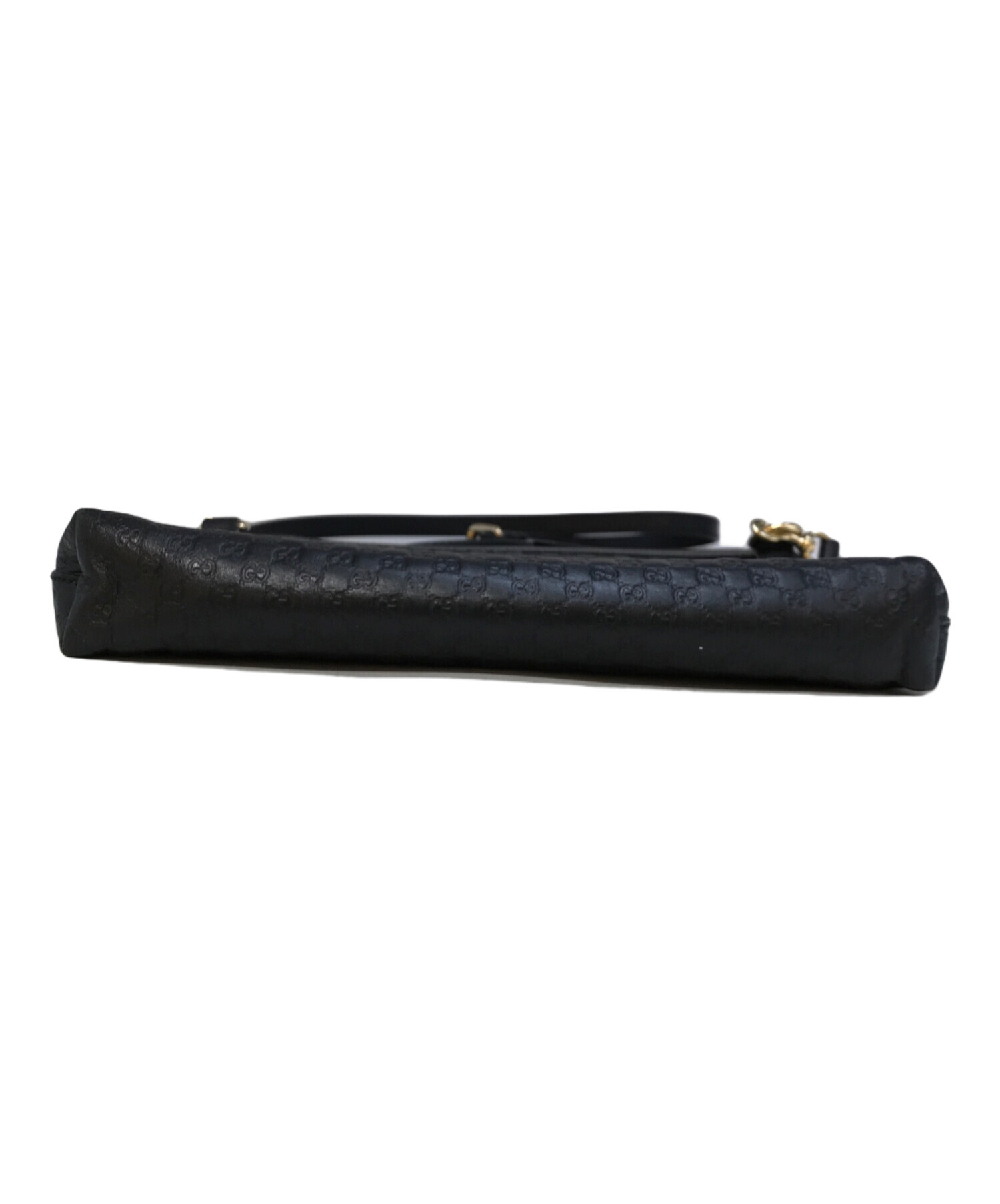 グッチ マイクログッチシマ ショルダーバッグ ブラック 607723 GUCCI（グッチ） マイクログッチシマ 607723 ショルダーバッグ レザー