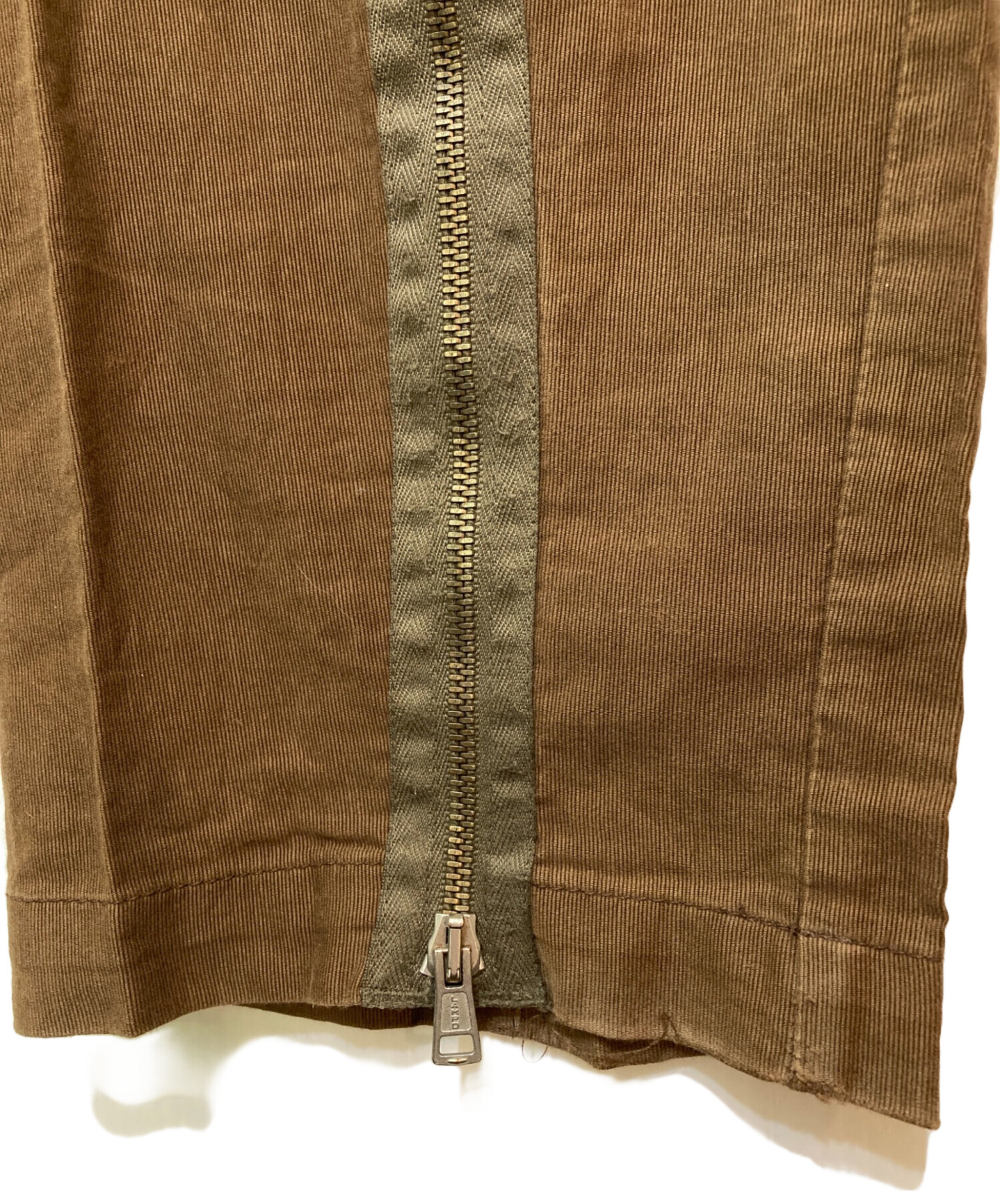 中古・古着通販】MONCLER (モンクレール) ジップデザインコーデュロイ 
