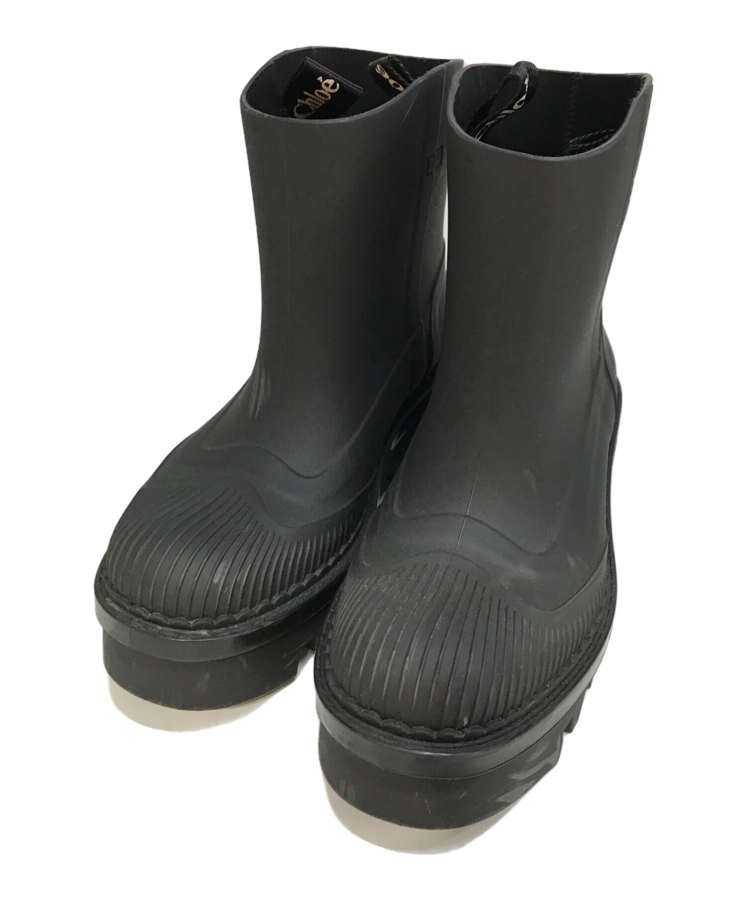 中古・古着通販】Chloe (クロエ) ラバーレインブーツ 032324 ブラック