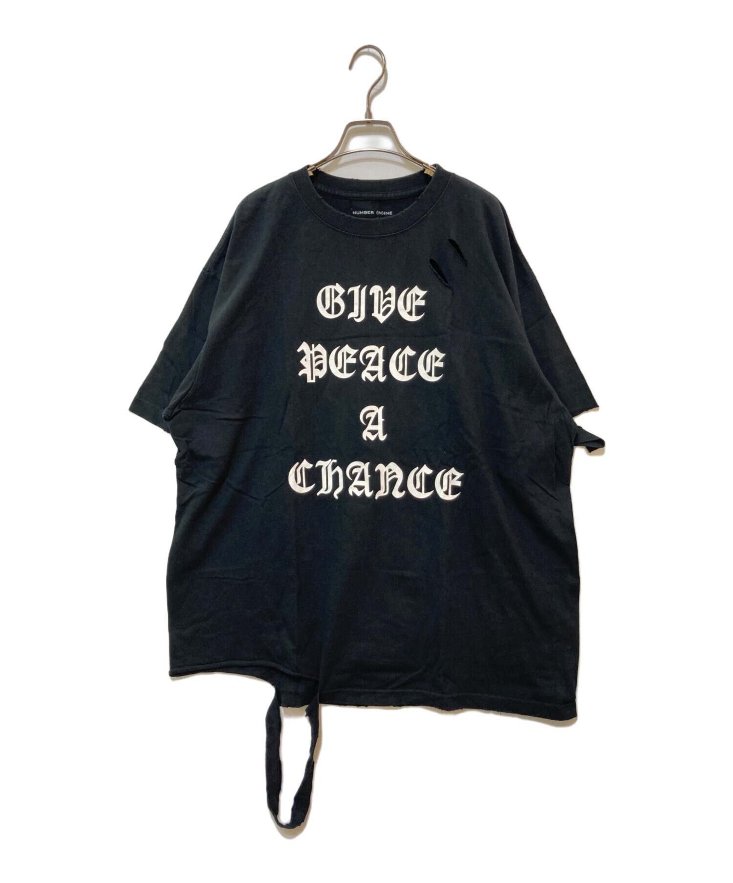 激レア! ナンバーナイン ダメージ メッセージ 反戦 GIVE期Tシャツ