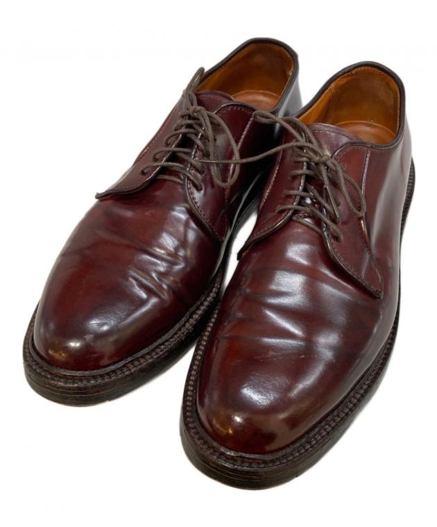 オールデン　7d 中古・古着通販】Alden (オールデン) PLANE TOE CORDOVAN エンジ