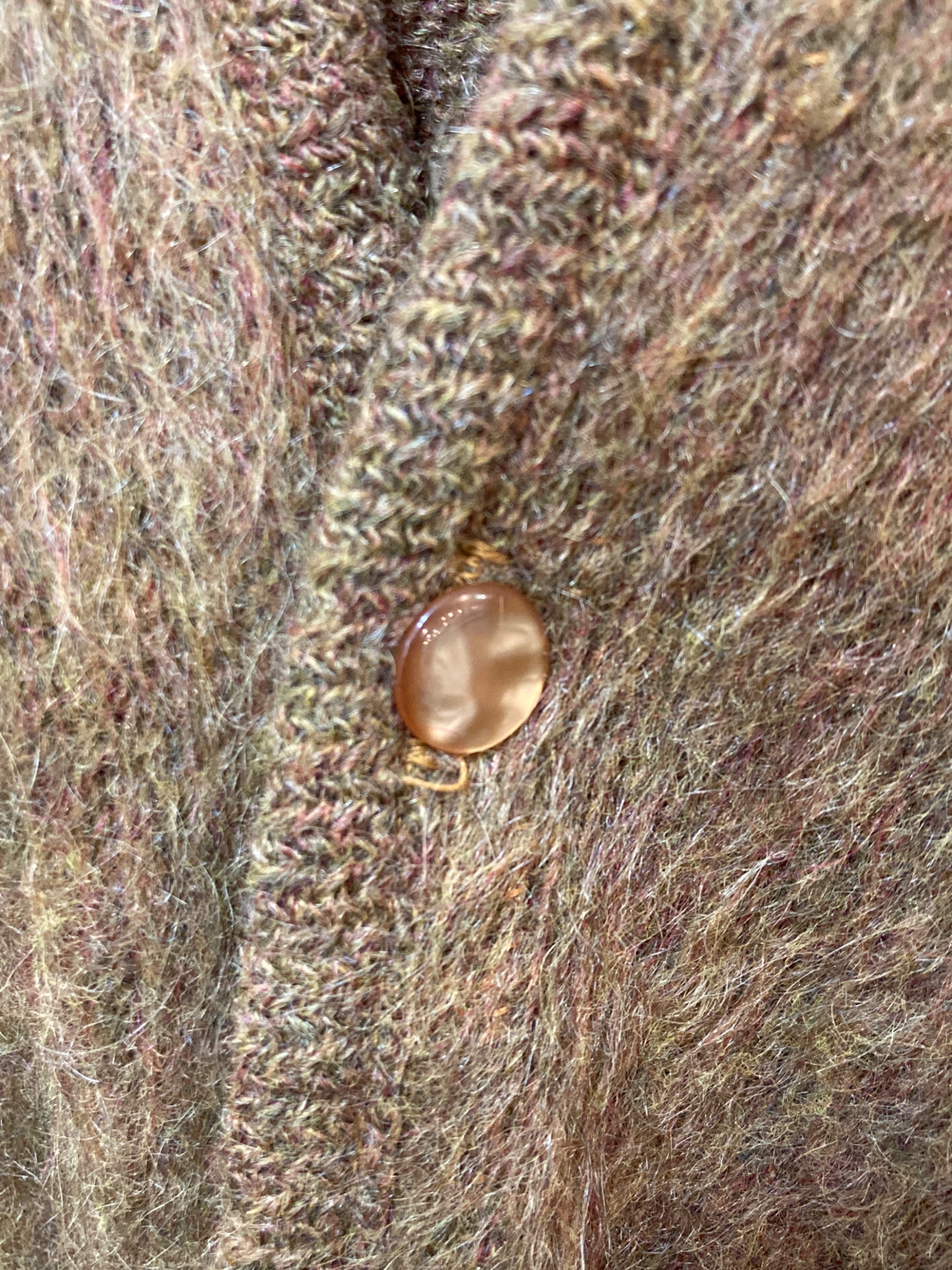 中古・古着通販】BRENT (ブレント) ウールモヘアカーディガン ブラウン