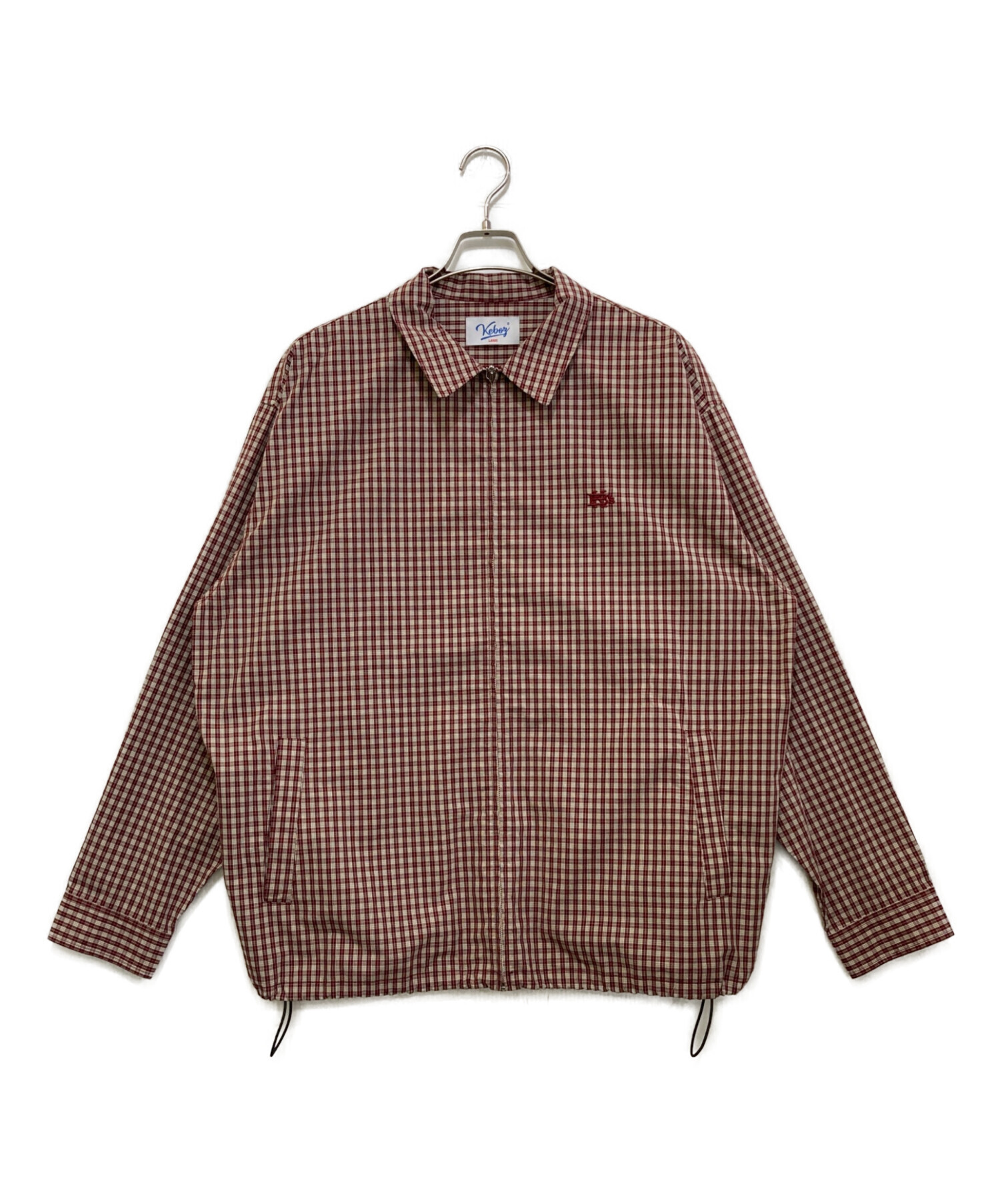 中古・古着通販】KEBOZ (ケボズ) チェックシャツブルゾン ブラウン