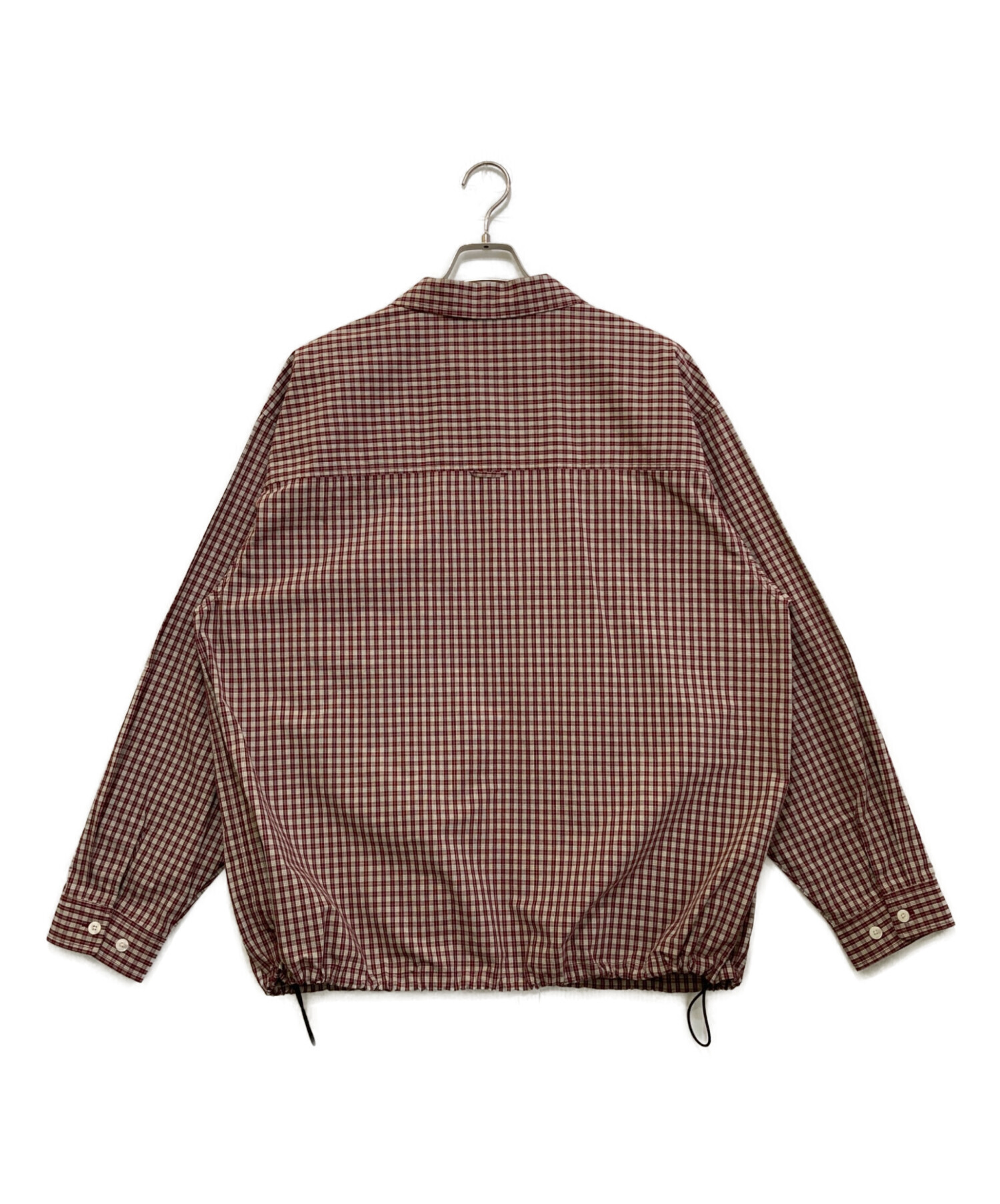中古・古着通販】KEBOZ (ケボズ) チェックシャツブルゾン ブラウン