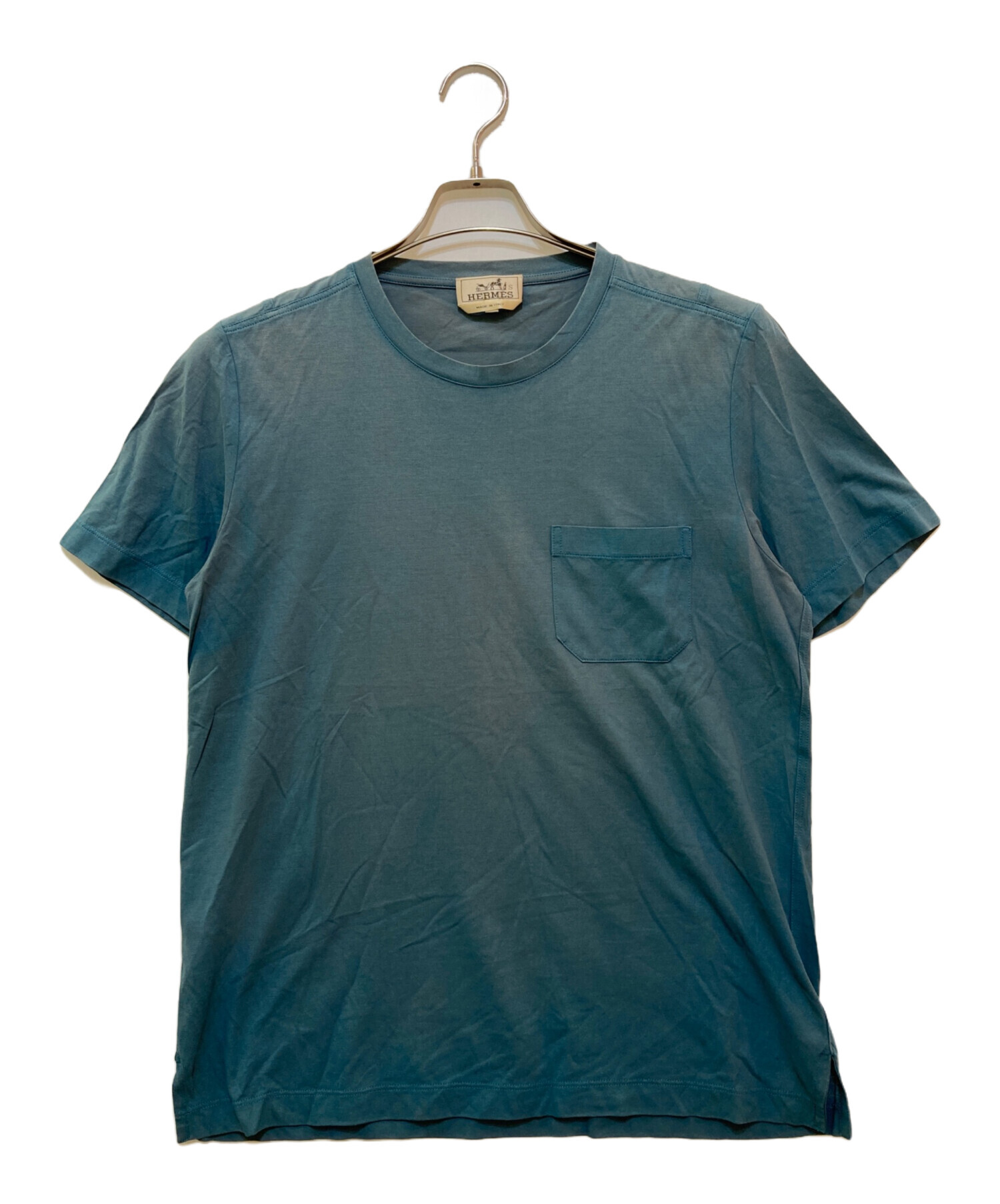 中古・古着通販】HERMES (エルメス) ポケットTシャツ ネイビー サイズ 