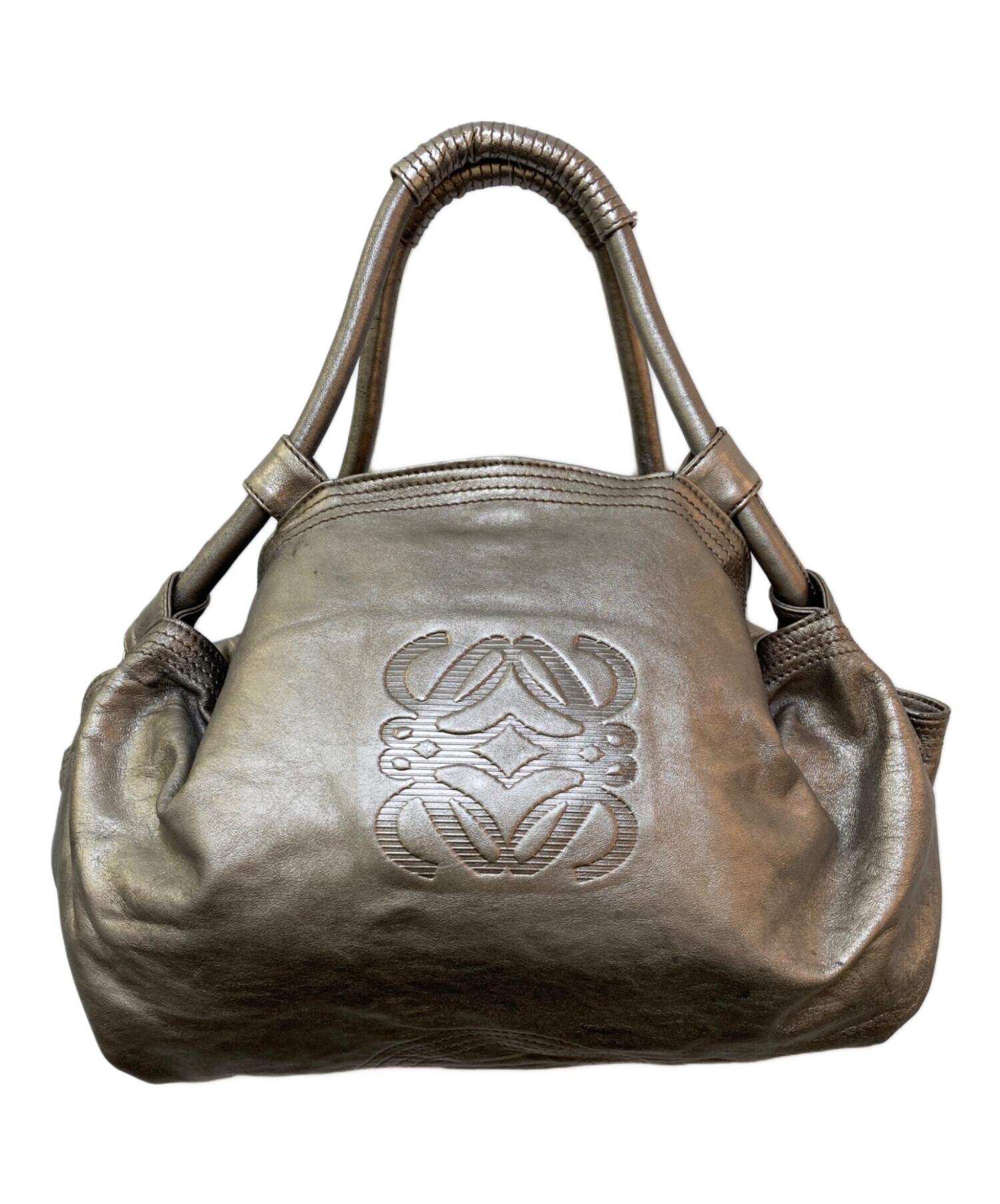 中古・古着通販】LOEWE (ロエベ) トートバッグ シルバー｜ブランド 